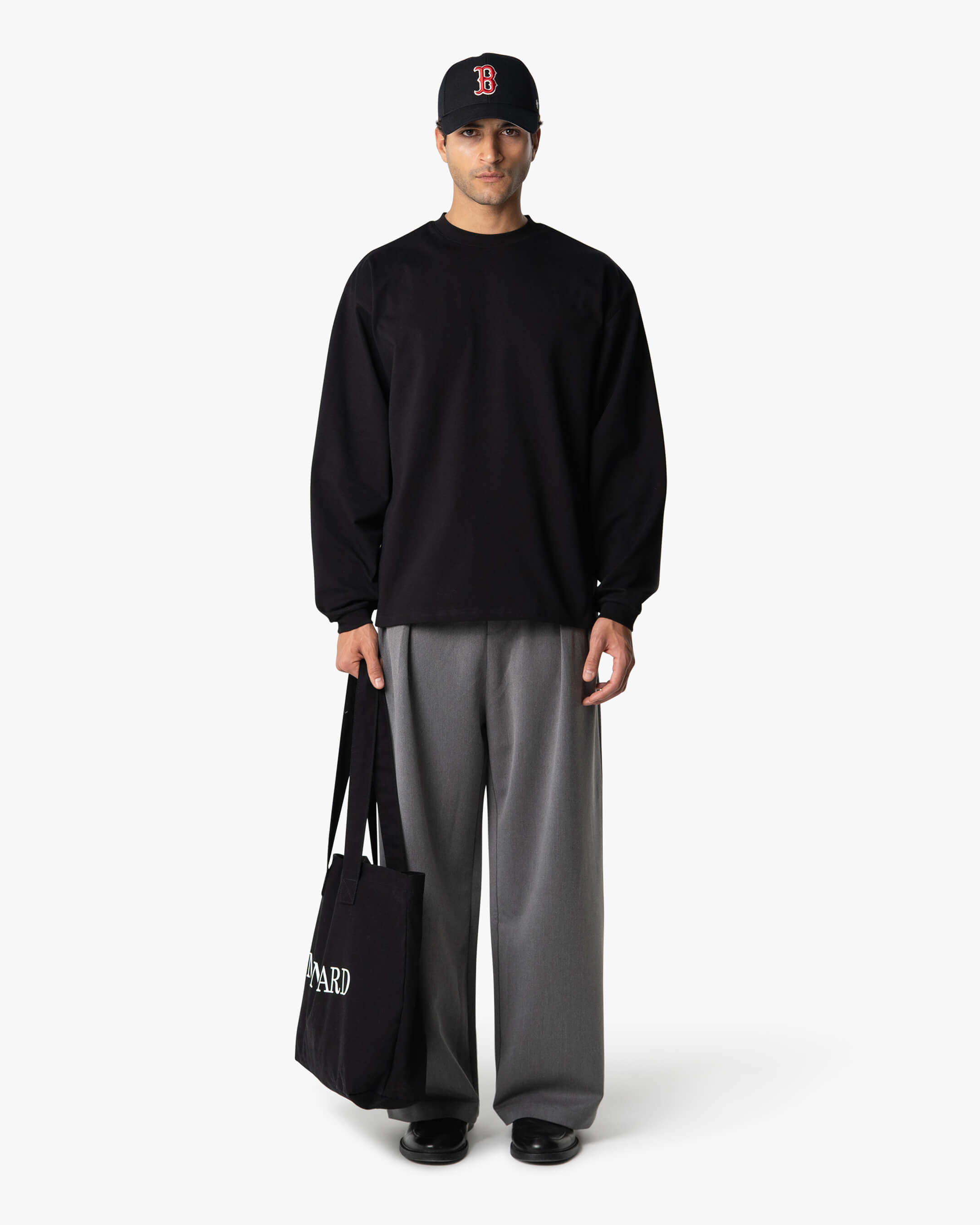 Oversized Blank Longsleeve | Black