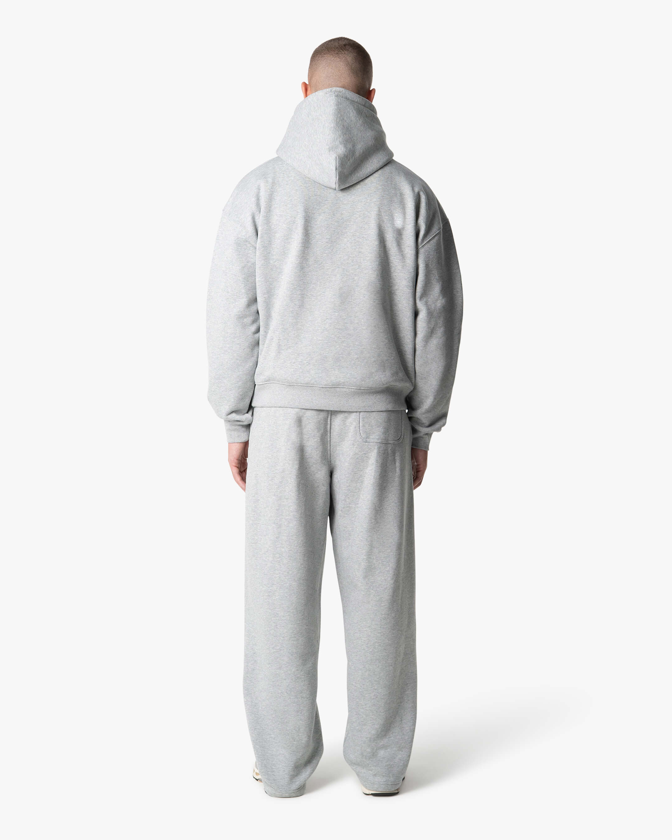 Oversized Blank Hoodie | Grey Melee