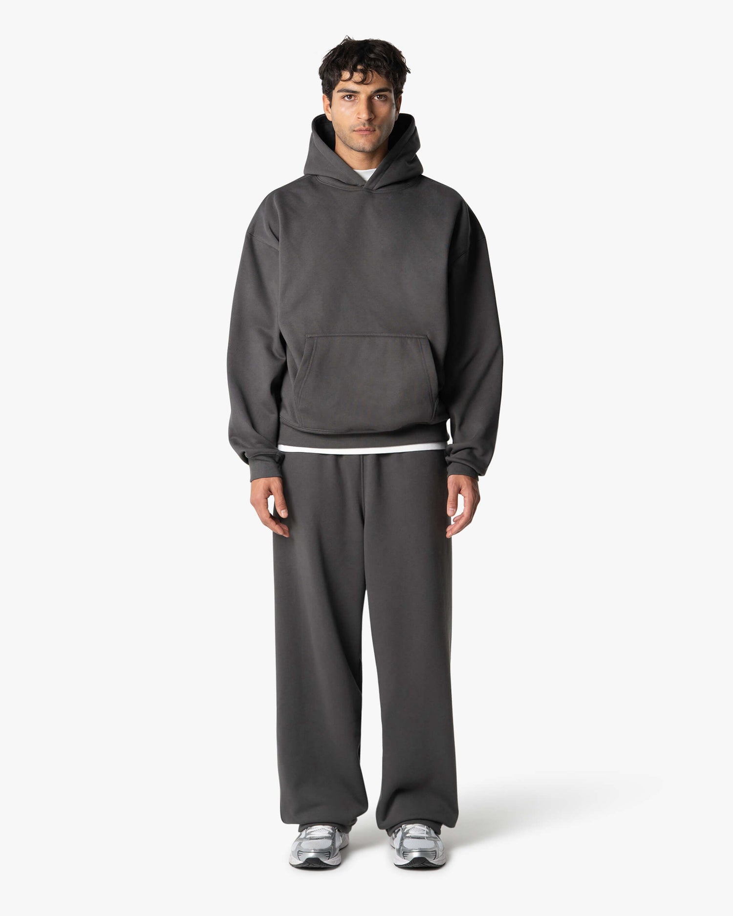Oversized Blank Hoodie | Grey