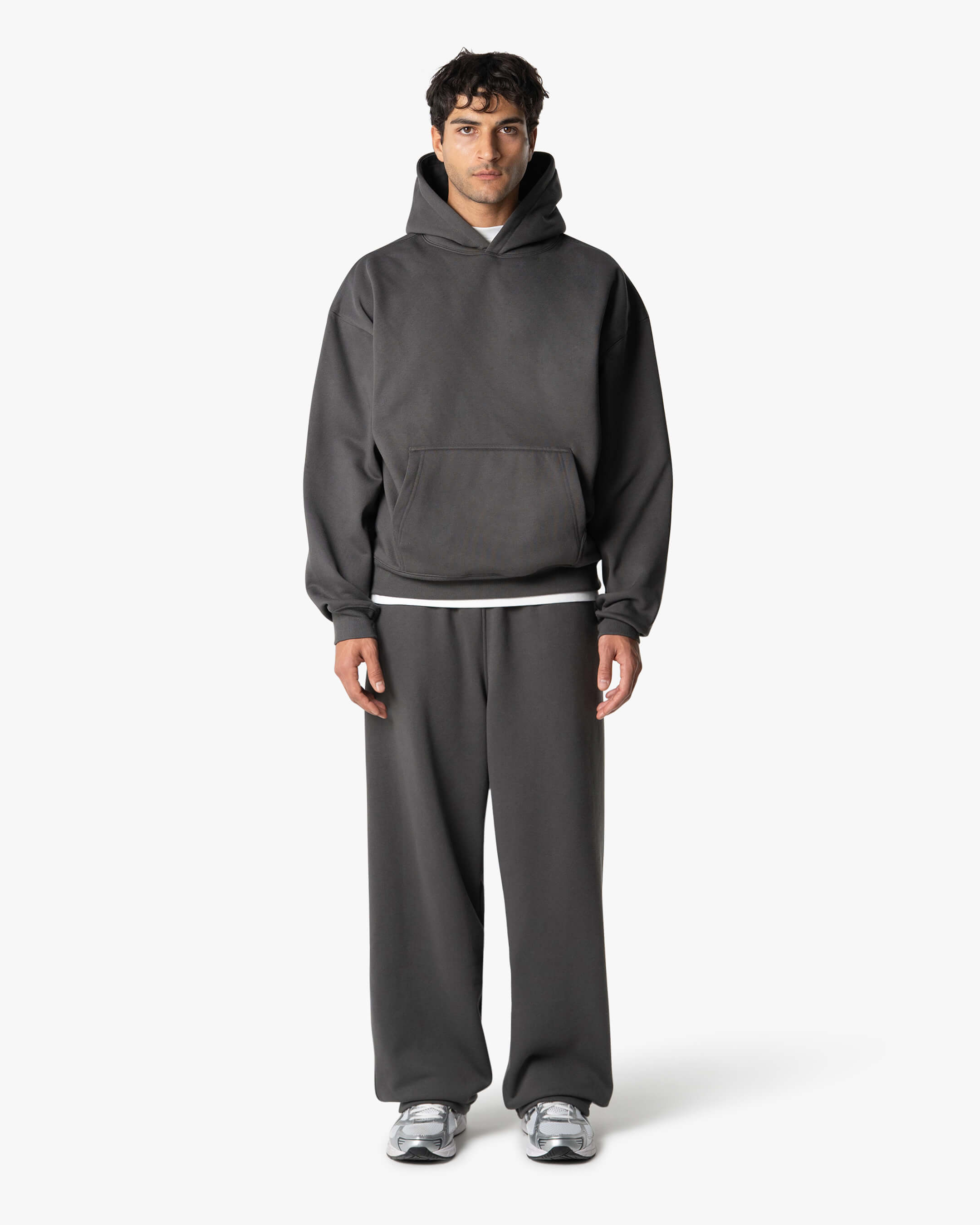 Oversized Blank Hoodie | Grey