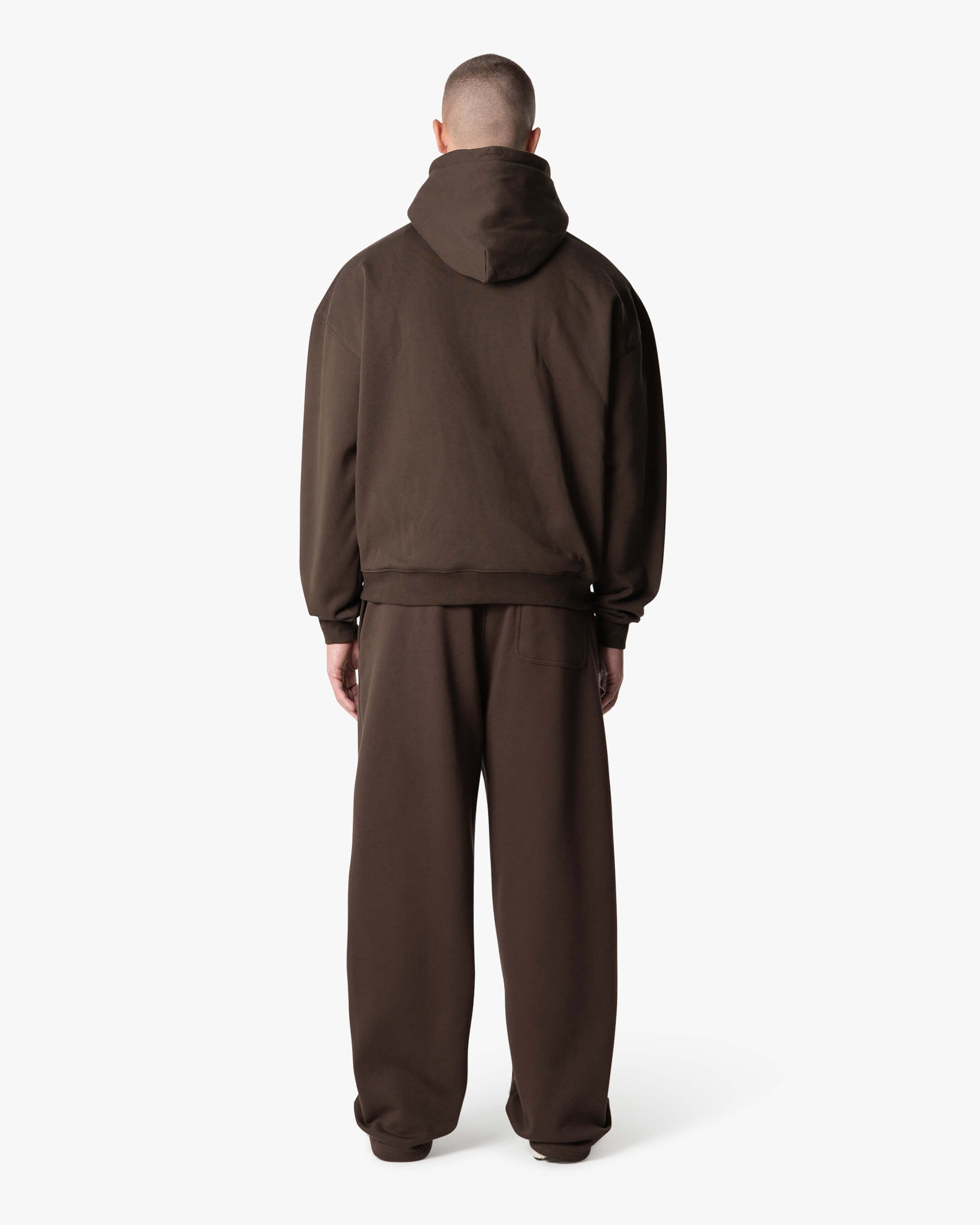 Oversized Blank Hoodie | Brown