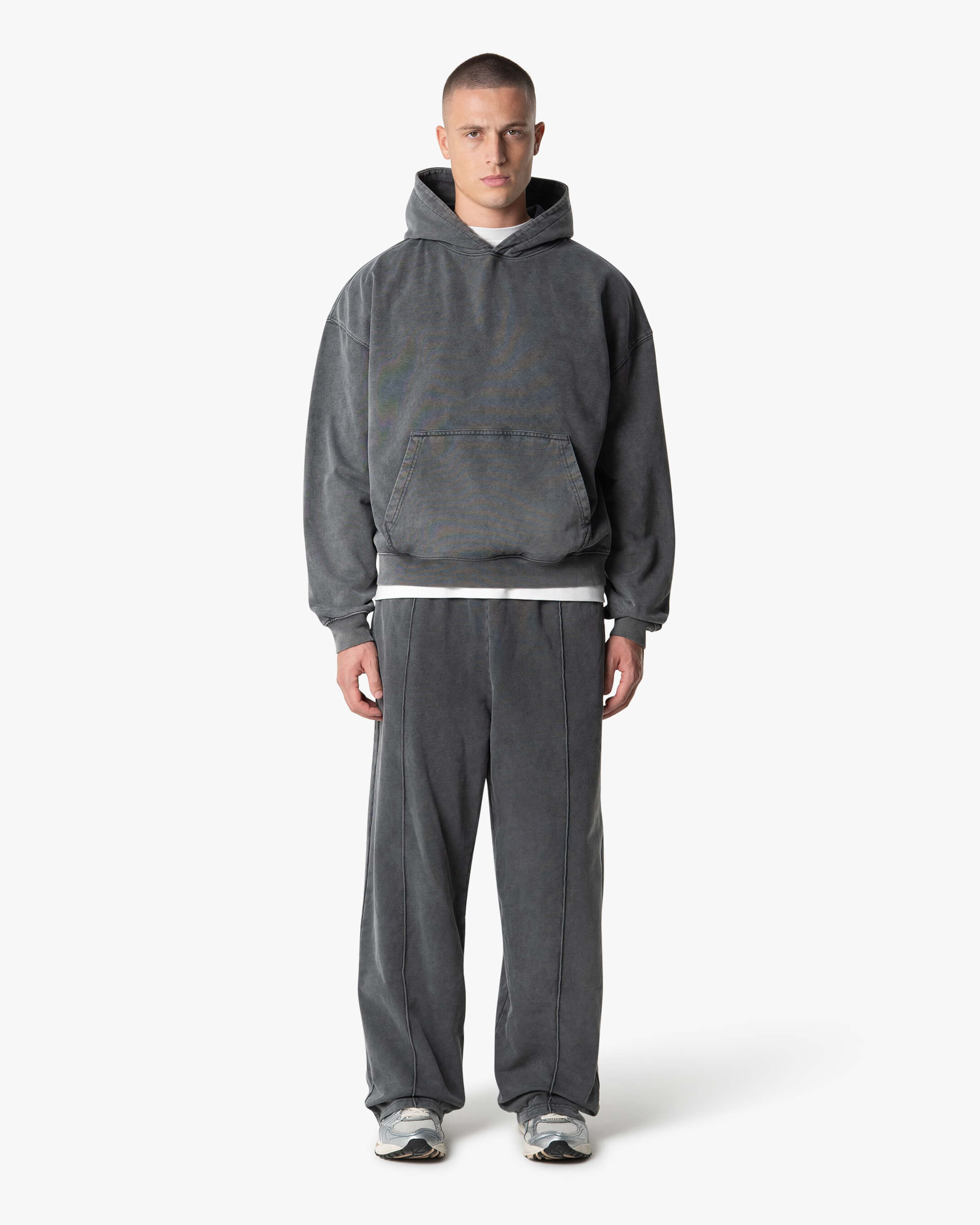 Acid Wash Oversized Hoodie | Acid Grey