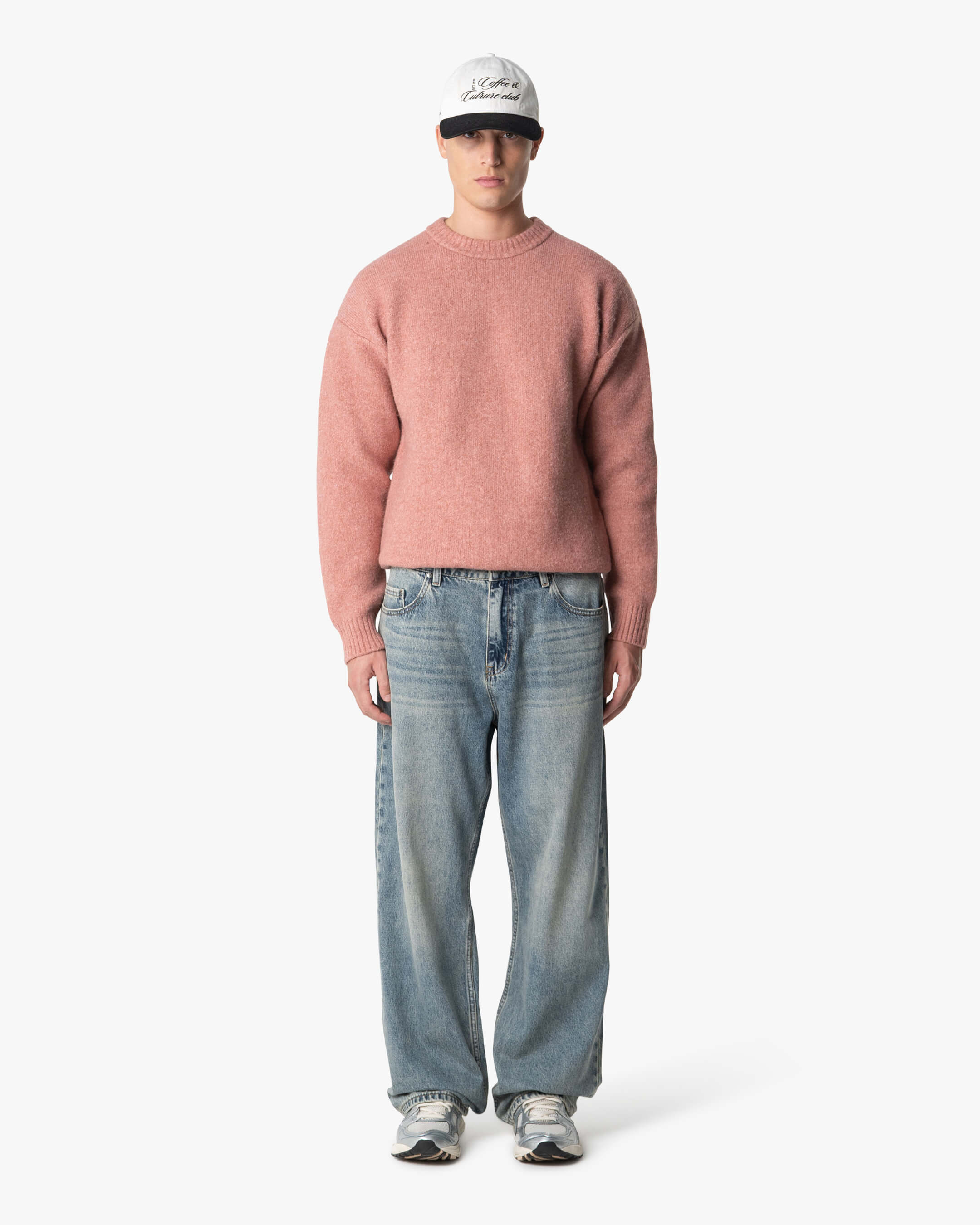 Brixton Wool-Blend Brushed Sweater | Pink