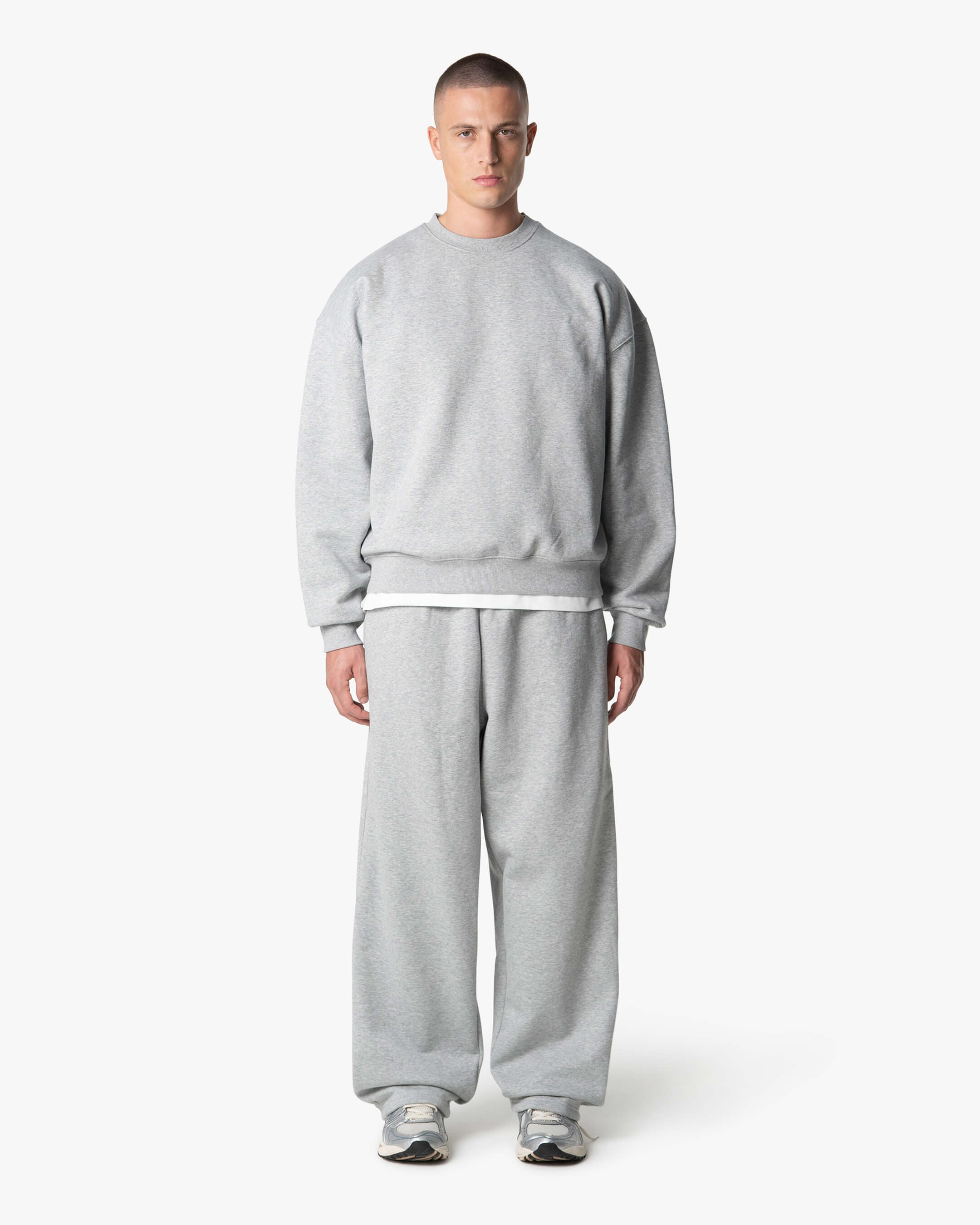 Oversized Blank Sweatpants | Grey Melee