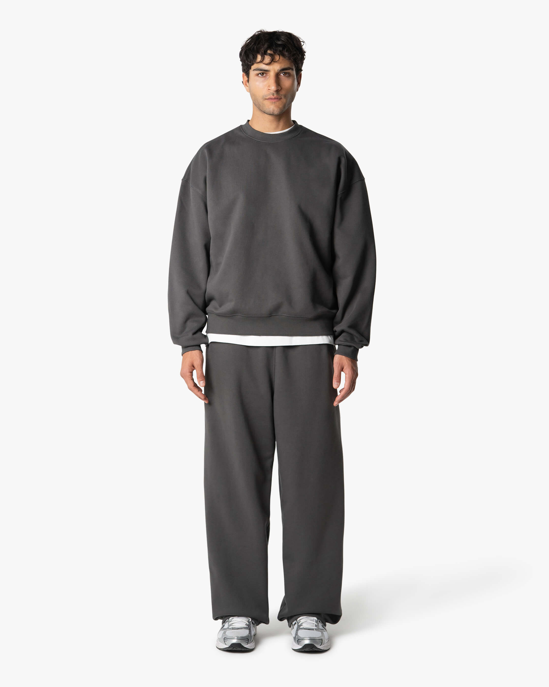 Oversized Blank Sweater | Grey