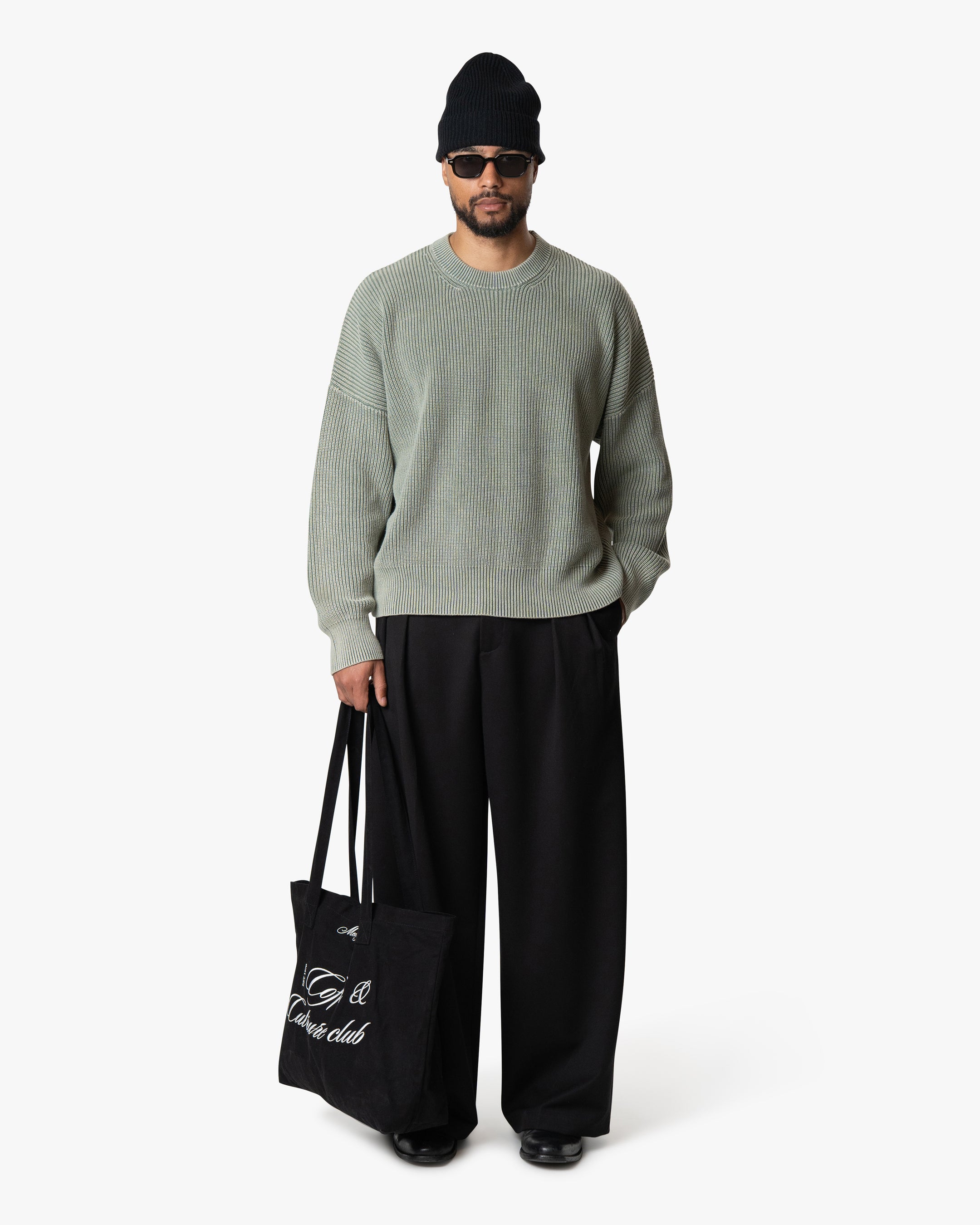 Ariano Acid Cotton Boxy Sweater | Acid Green