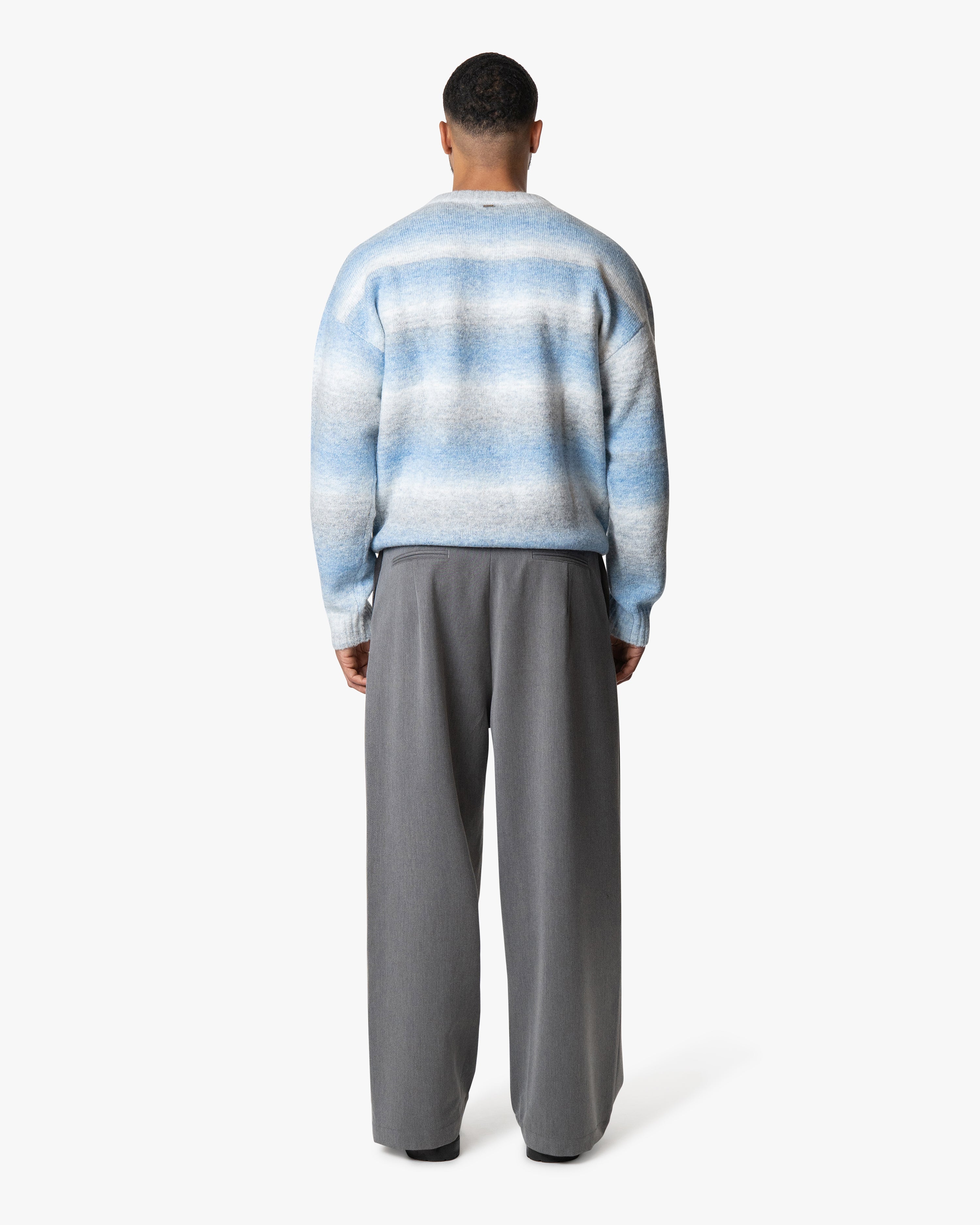 Aria Oversized Gradient Sweater | Blue/White
