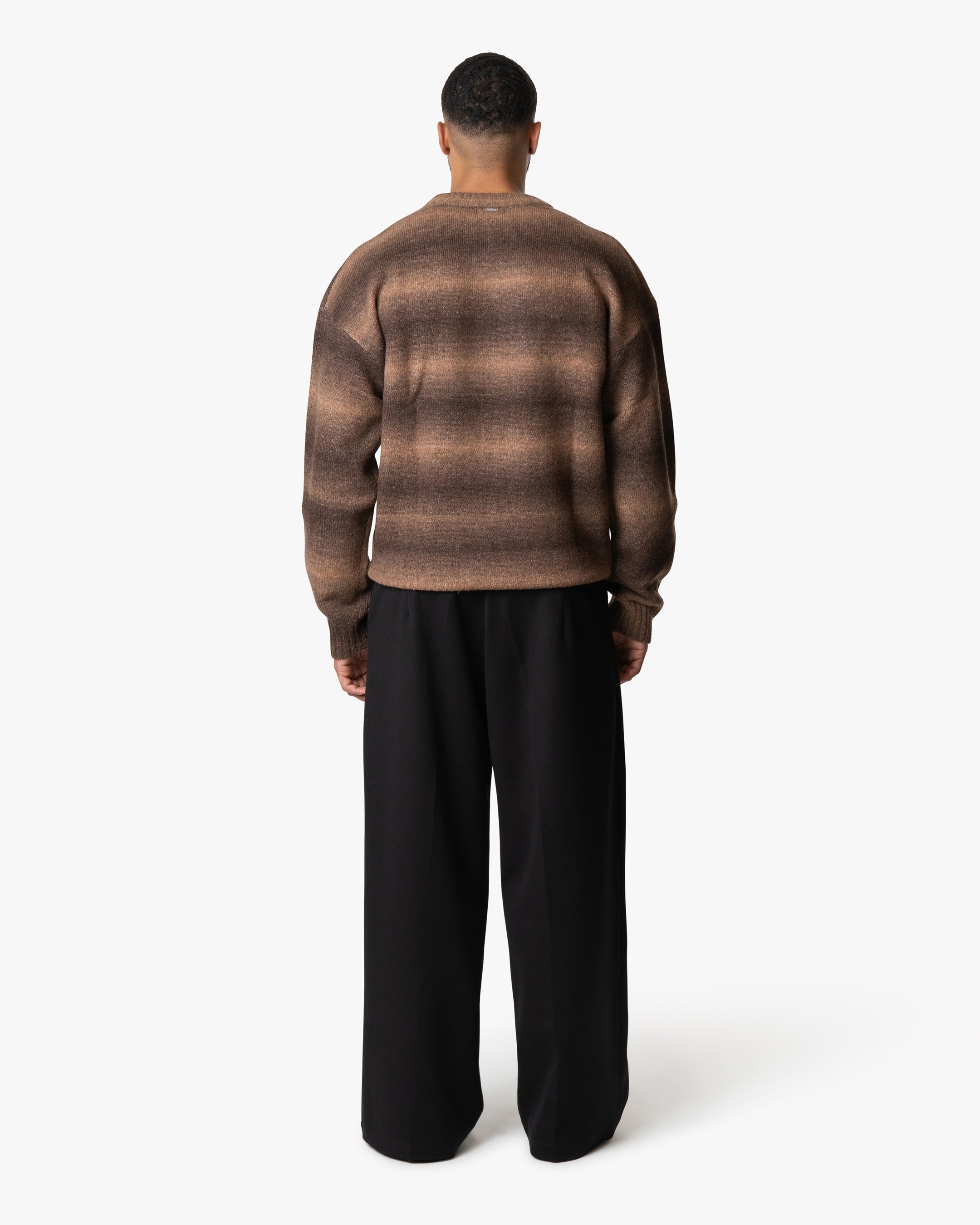 Aria Oversized Gradient Sweater | Brown/Orange