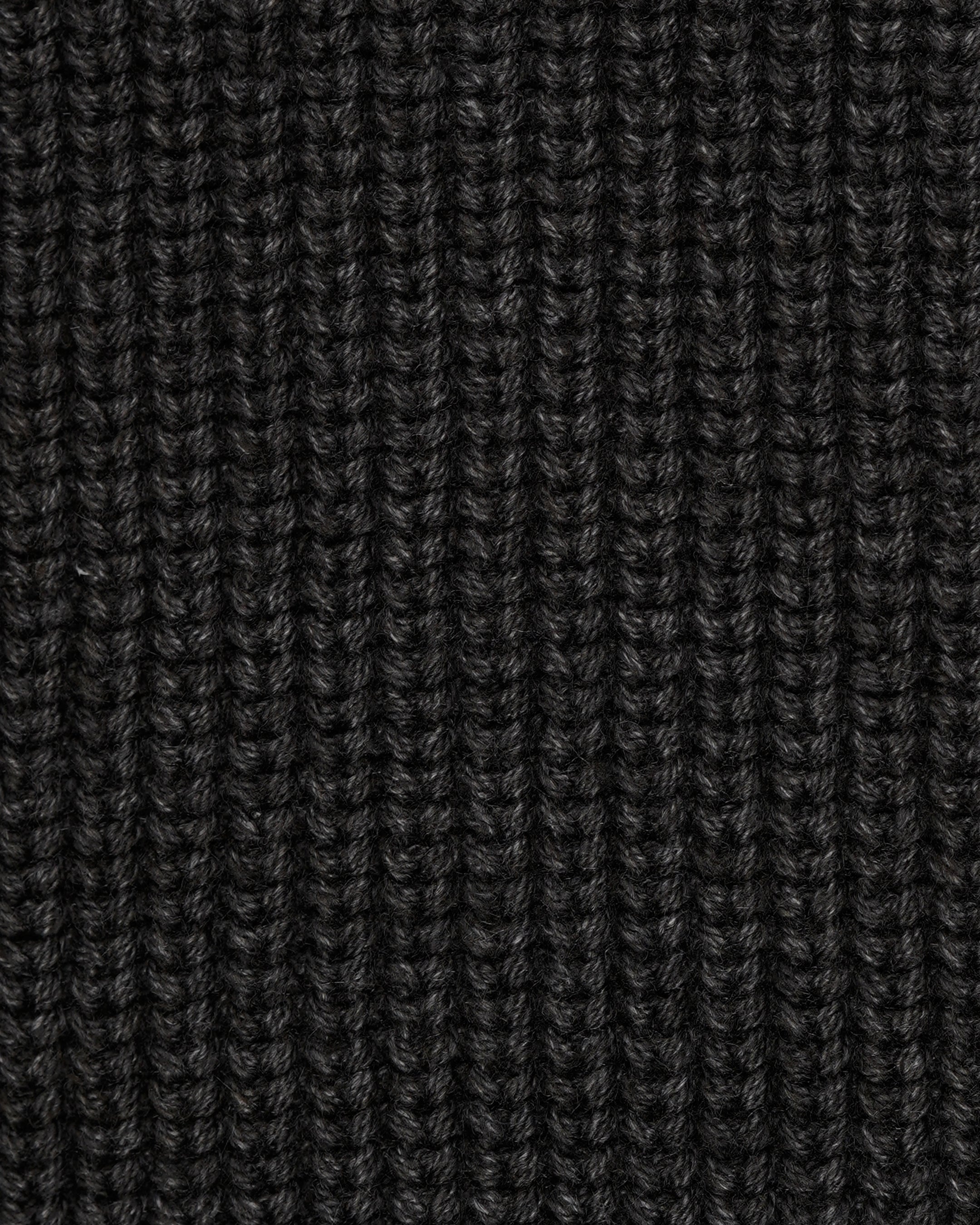 Naval Knitted Cotton Sweater | Dark Grey