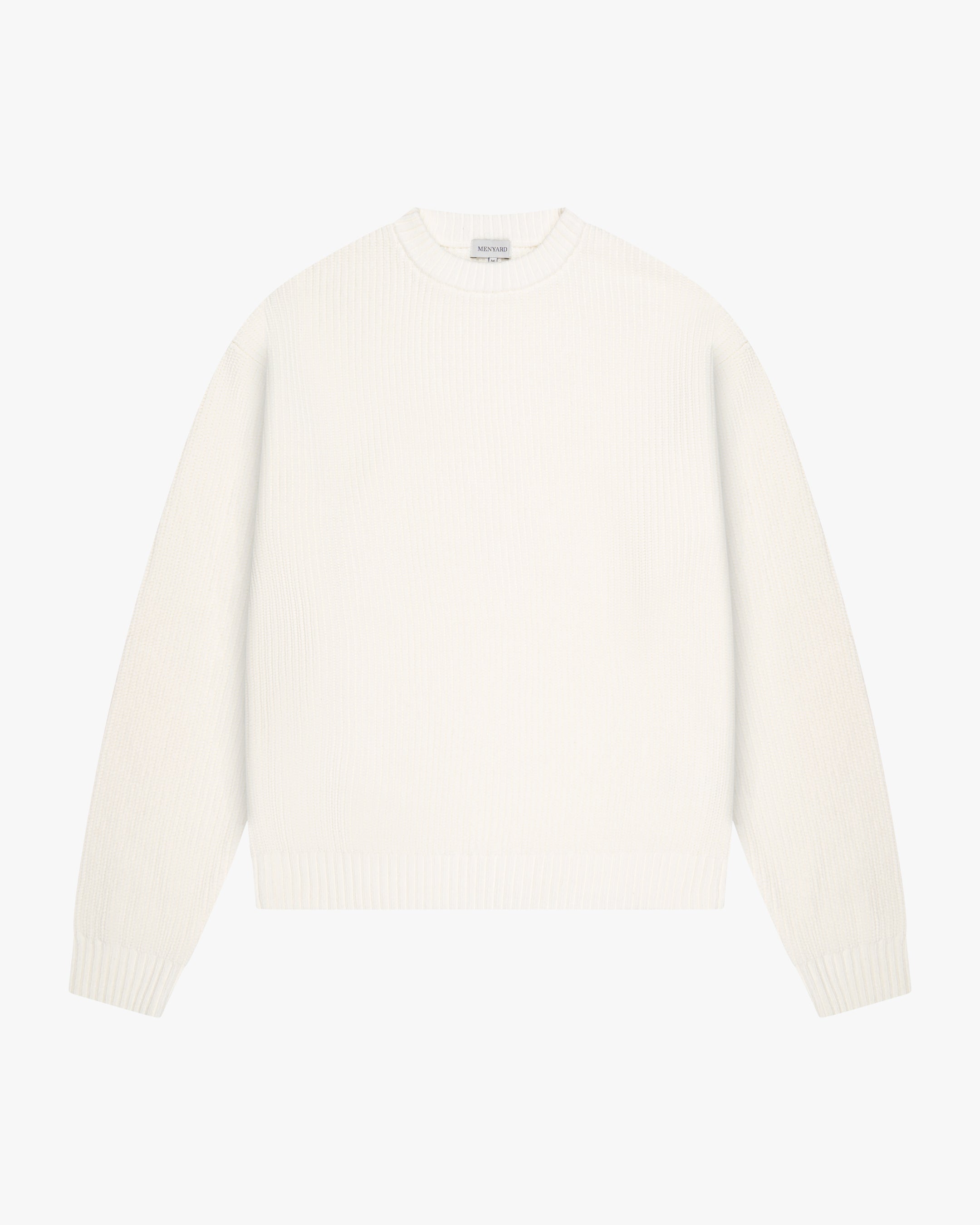 Naval Knitted Cotton Sweater | Ecru