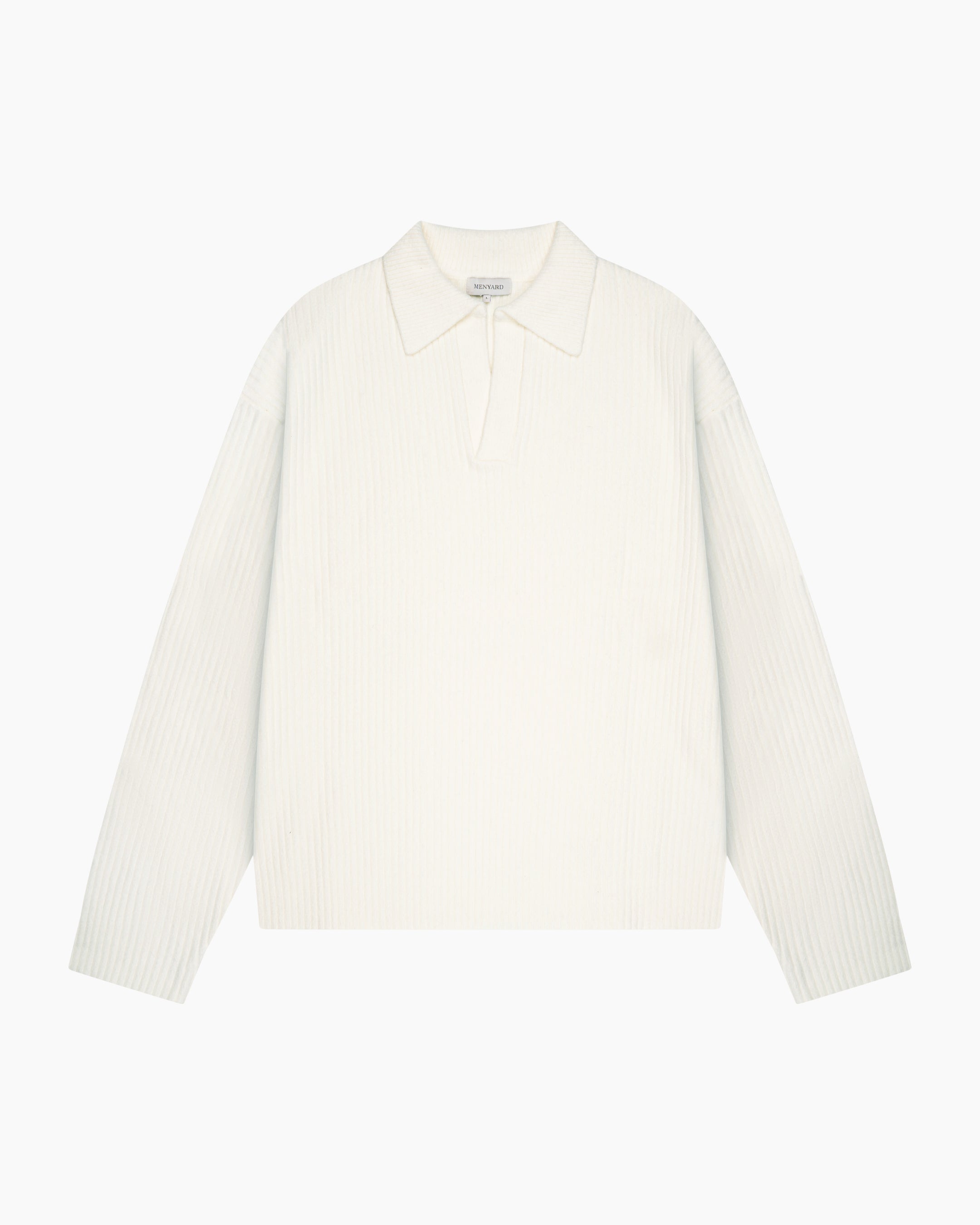 Ravello Oversized Cotton V-Neck Sweater | Ecru