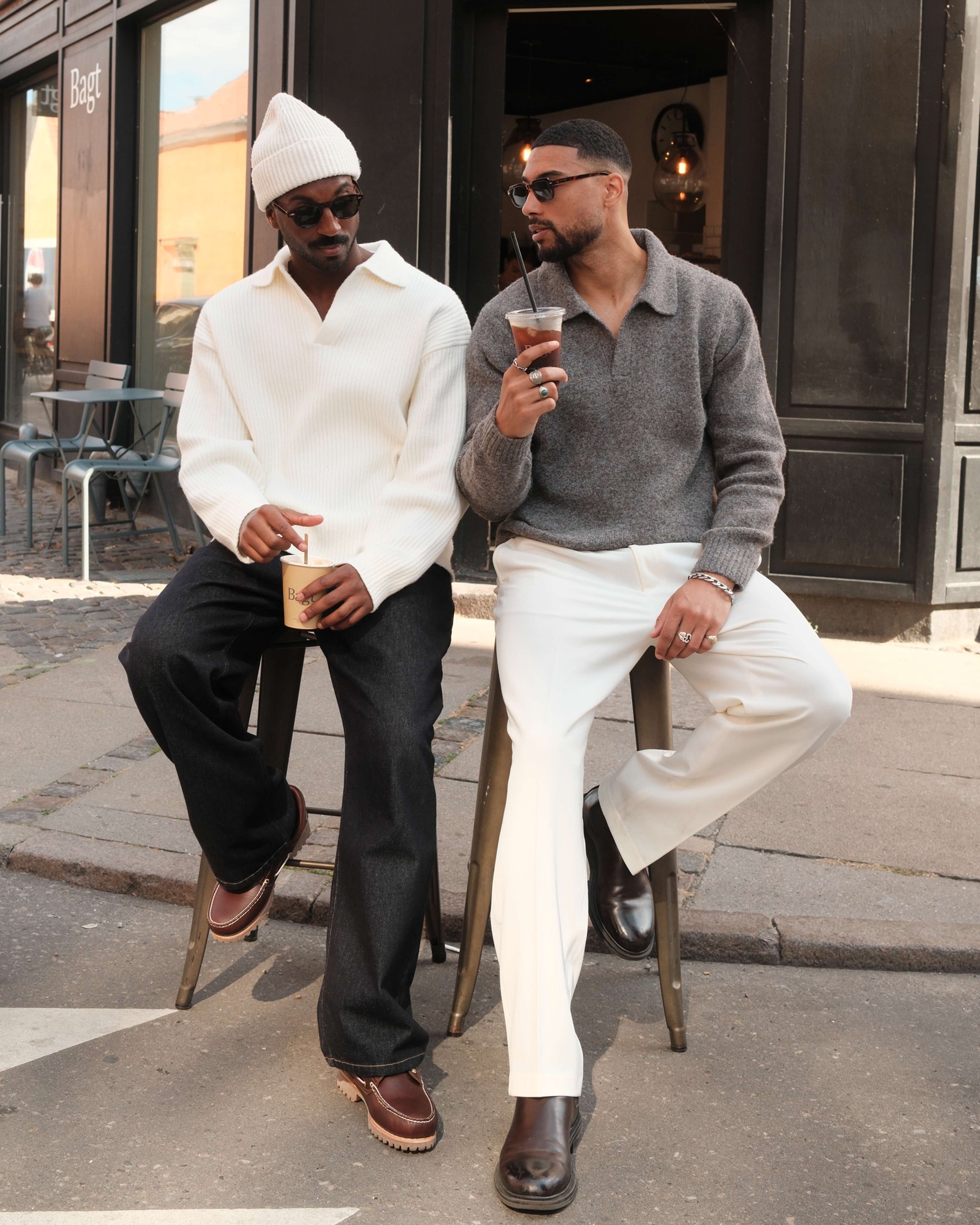 Regatta Regular Brushed Polo Sweater | Brown Melee