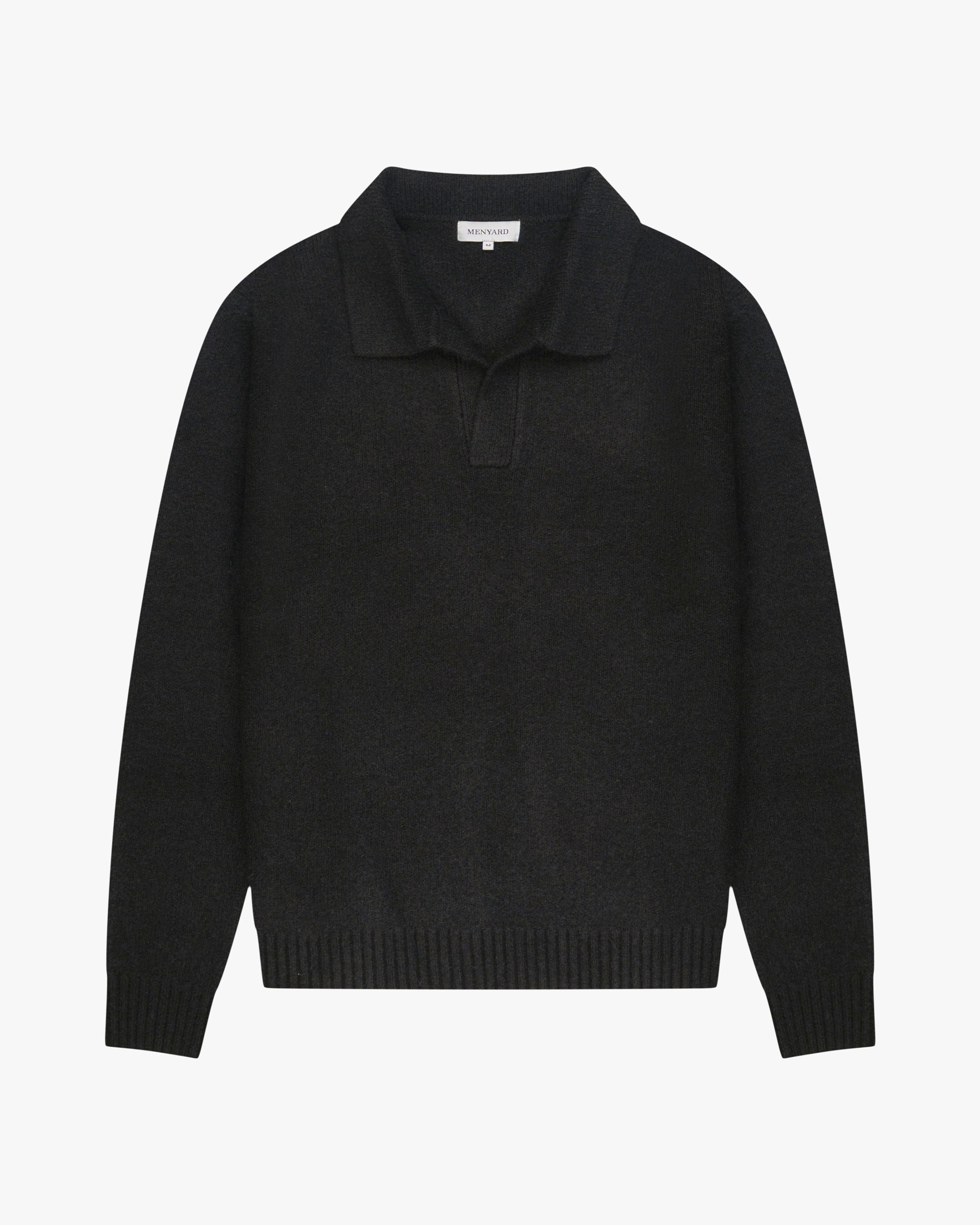 Regatta Regular Brushed Polo Sweater | Black