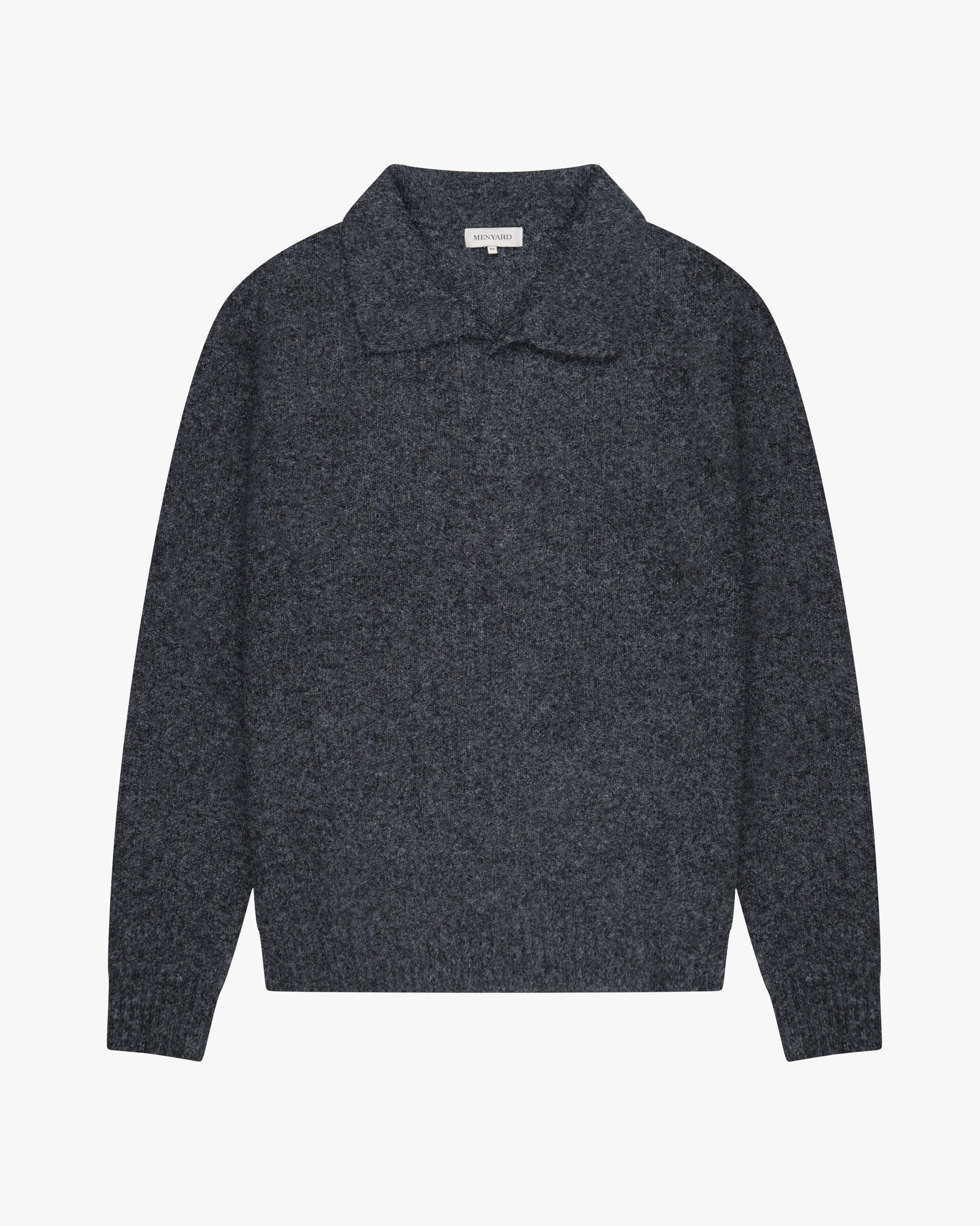 Regatta Regular Brushed Polo Sweater | Black Melee
