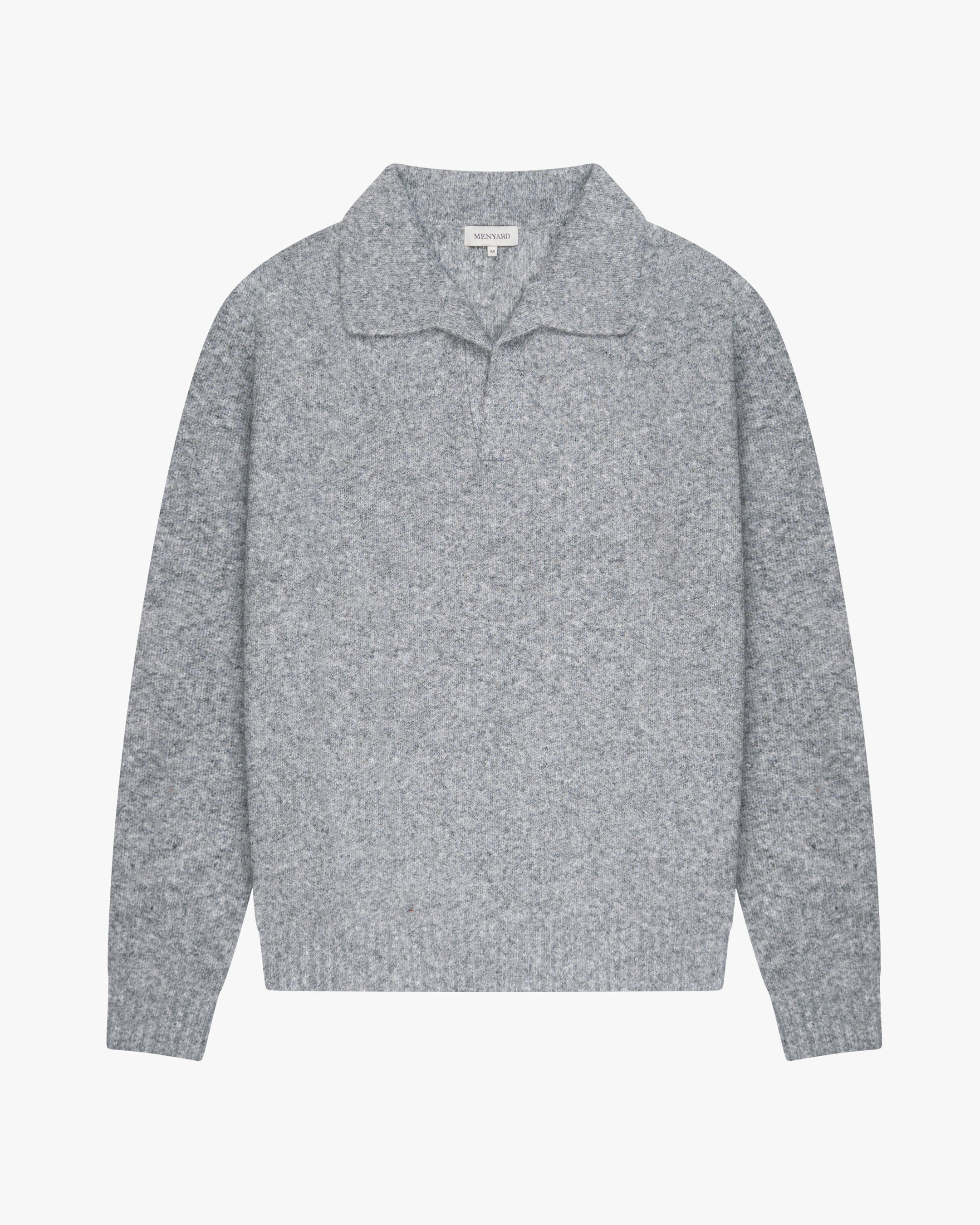 Regatta Regular Brushed Polo Sweater | Grey Melee