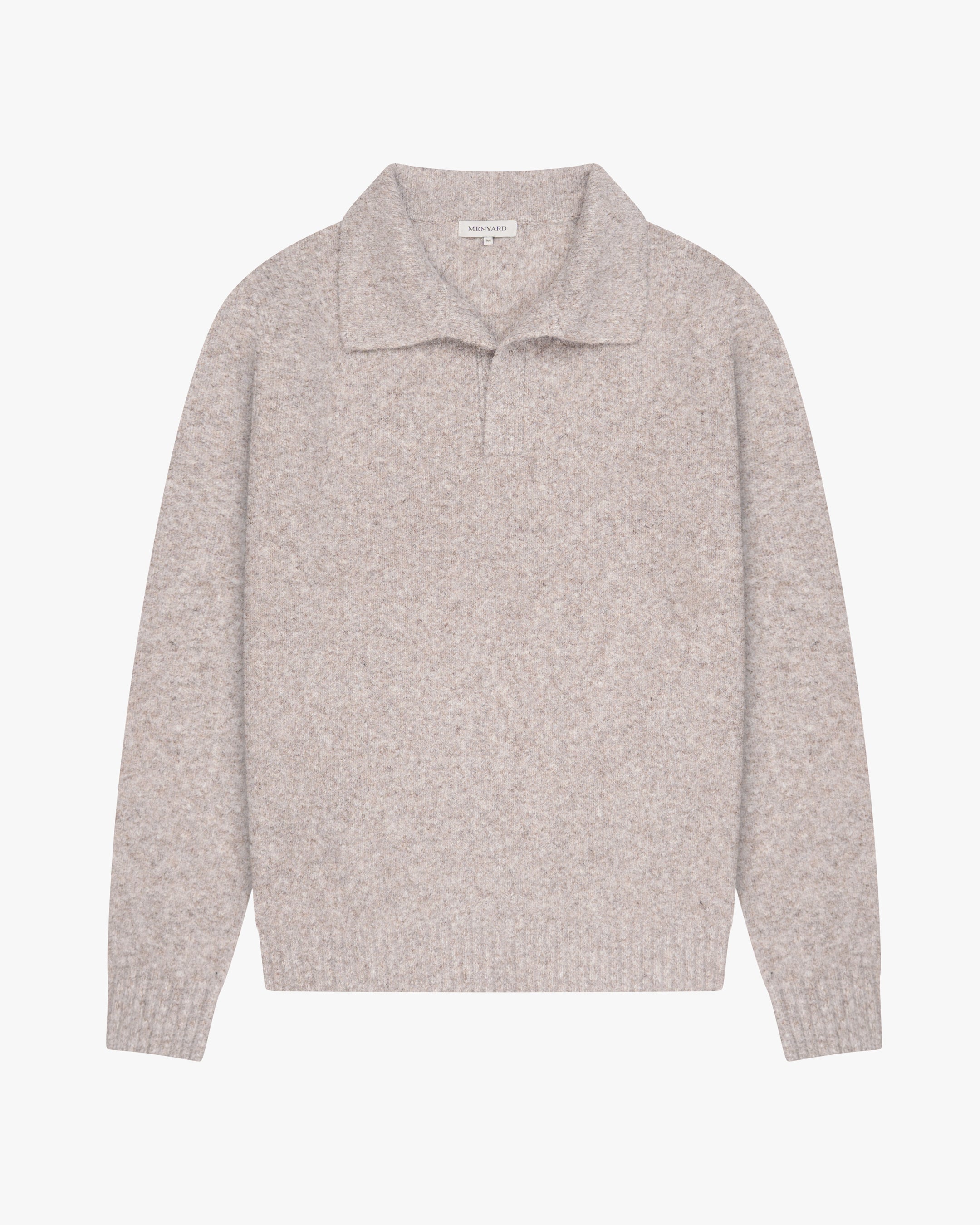 Regatta Regular Brushed Polo Sweater | Light Brown Melee