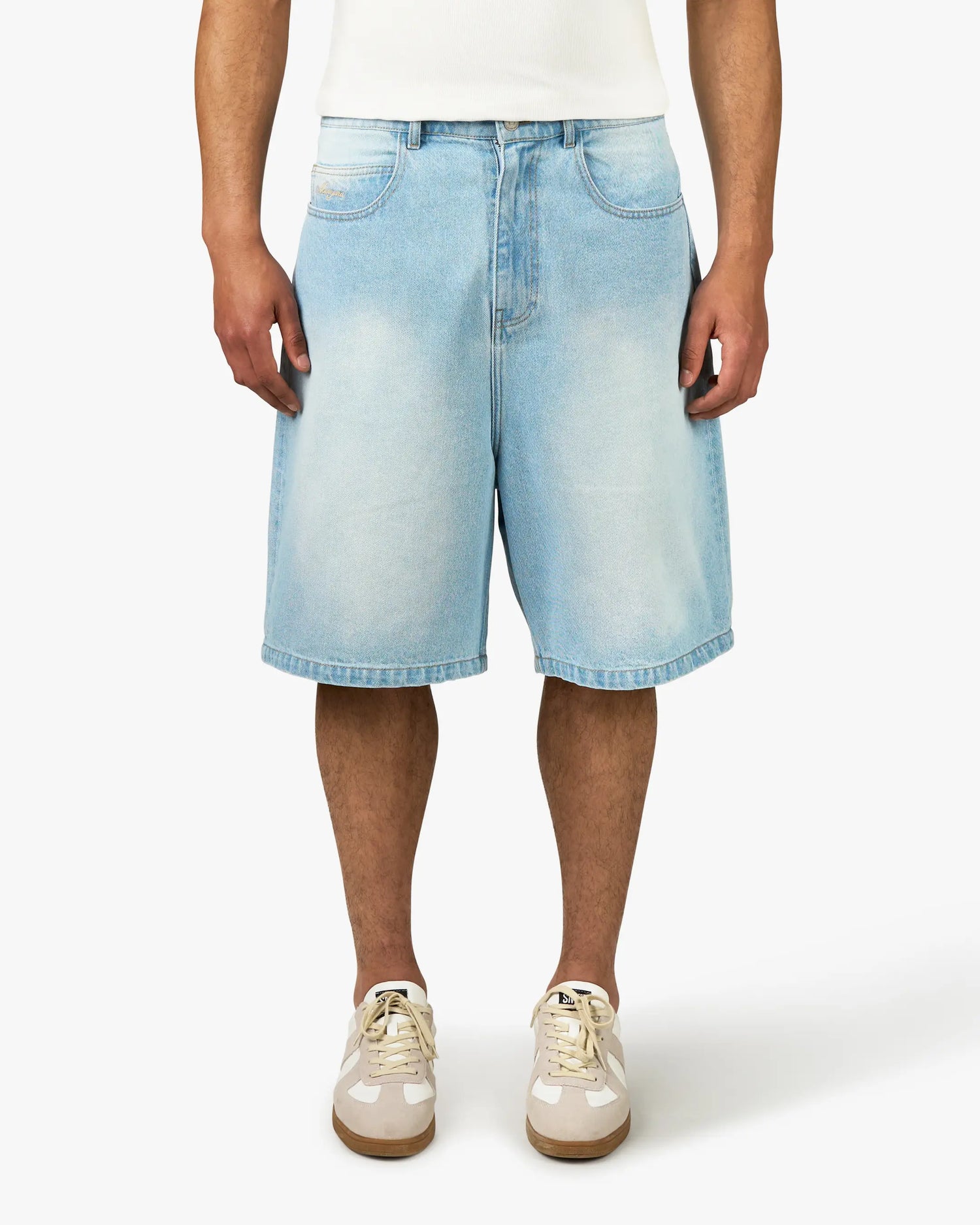 Menton Denim Jort | Sunfade Blue
