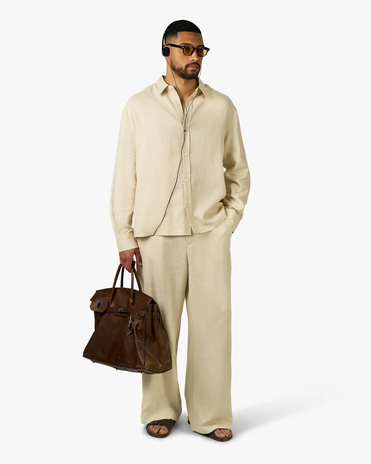 Cannes Linen Set | Beige