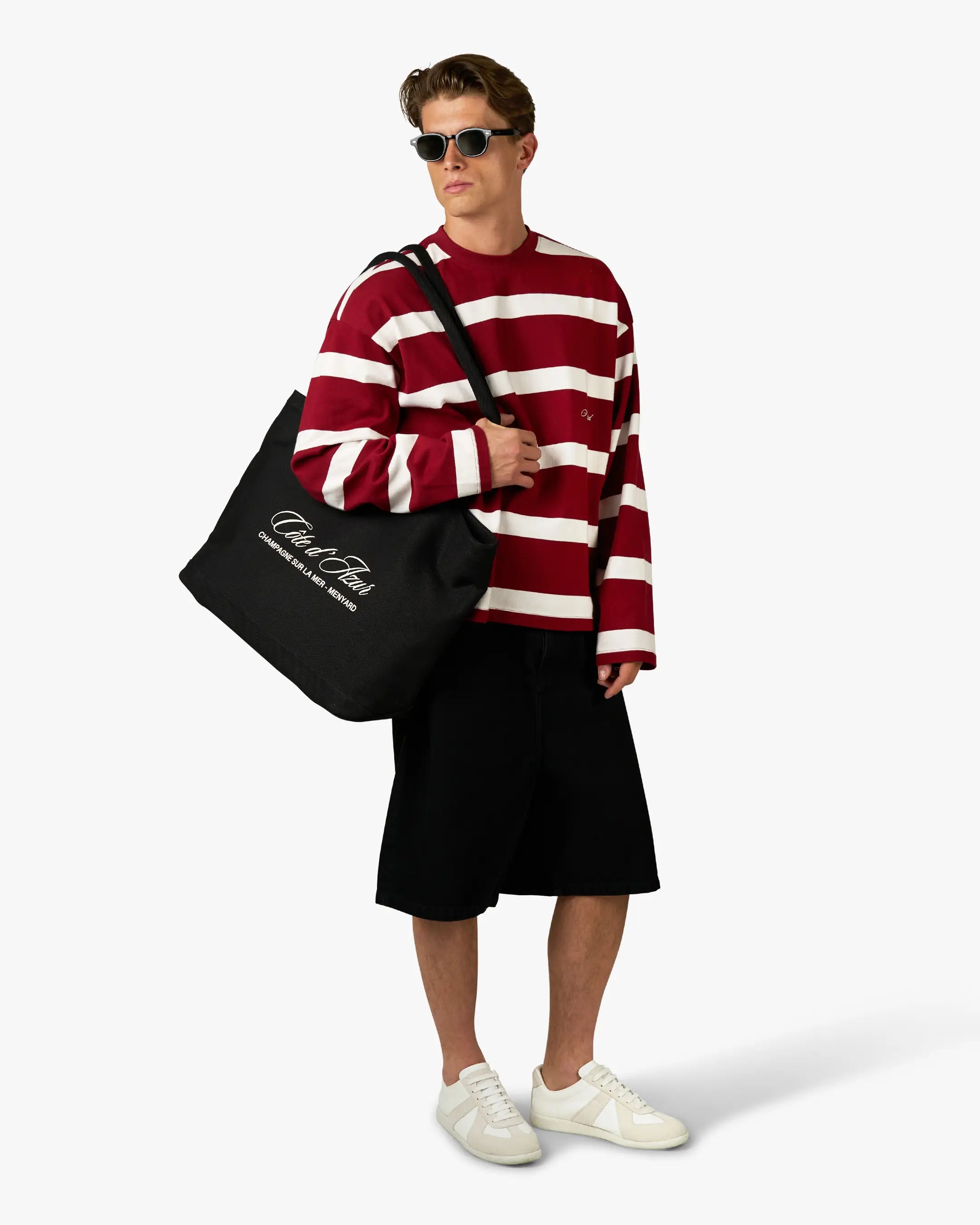 Striped Boxy Longsleeve | Red/White