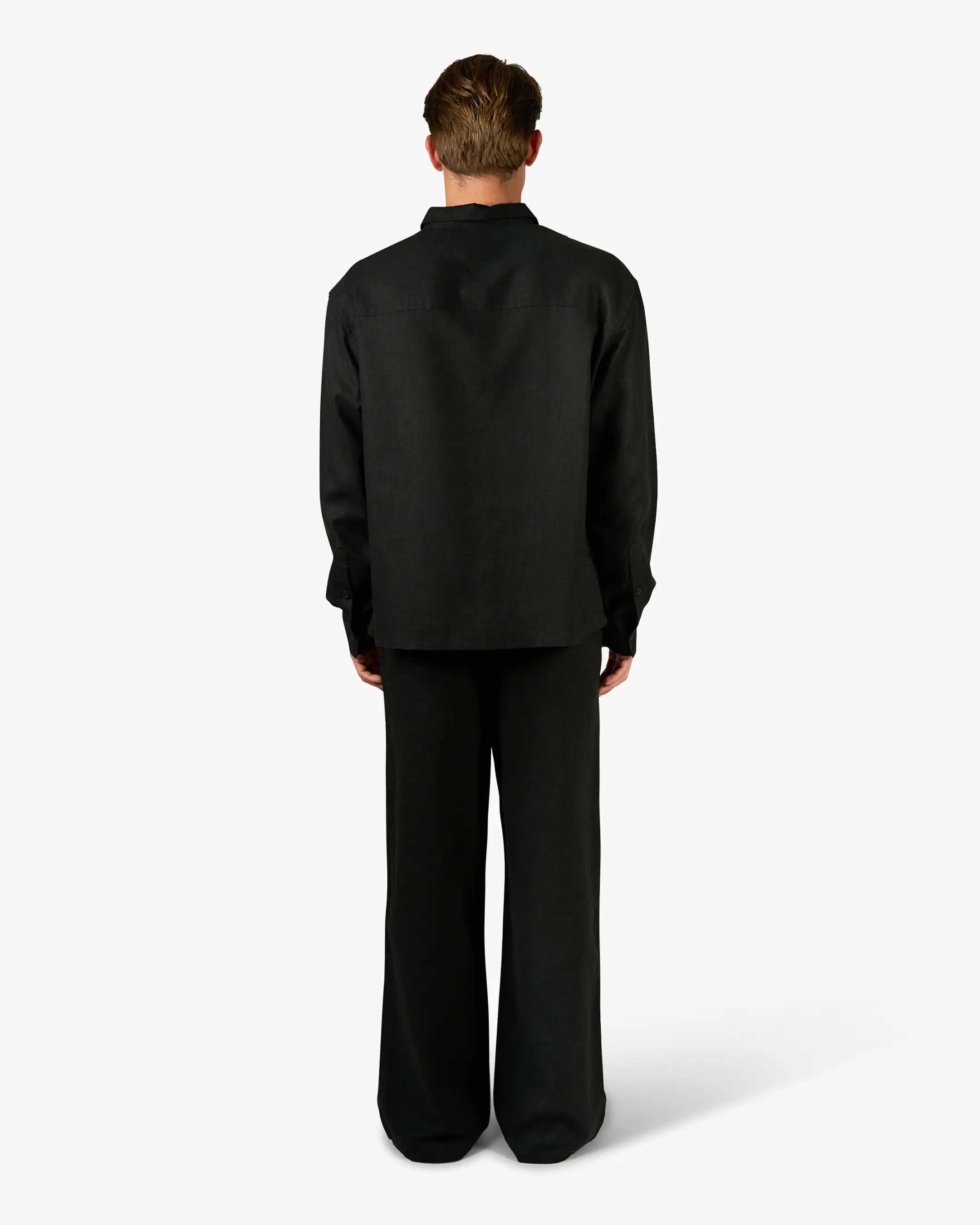 Cannes Linen Shirt | Black