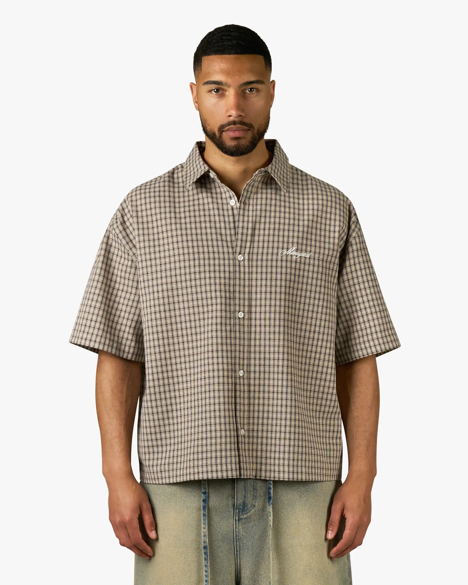 Fayence Short Sleeve Shirt | Light Brown