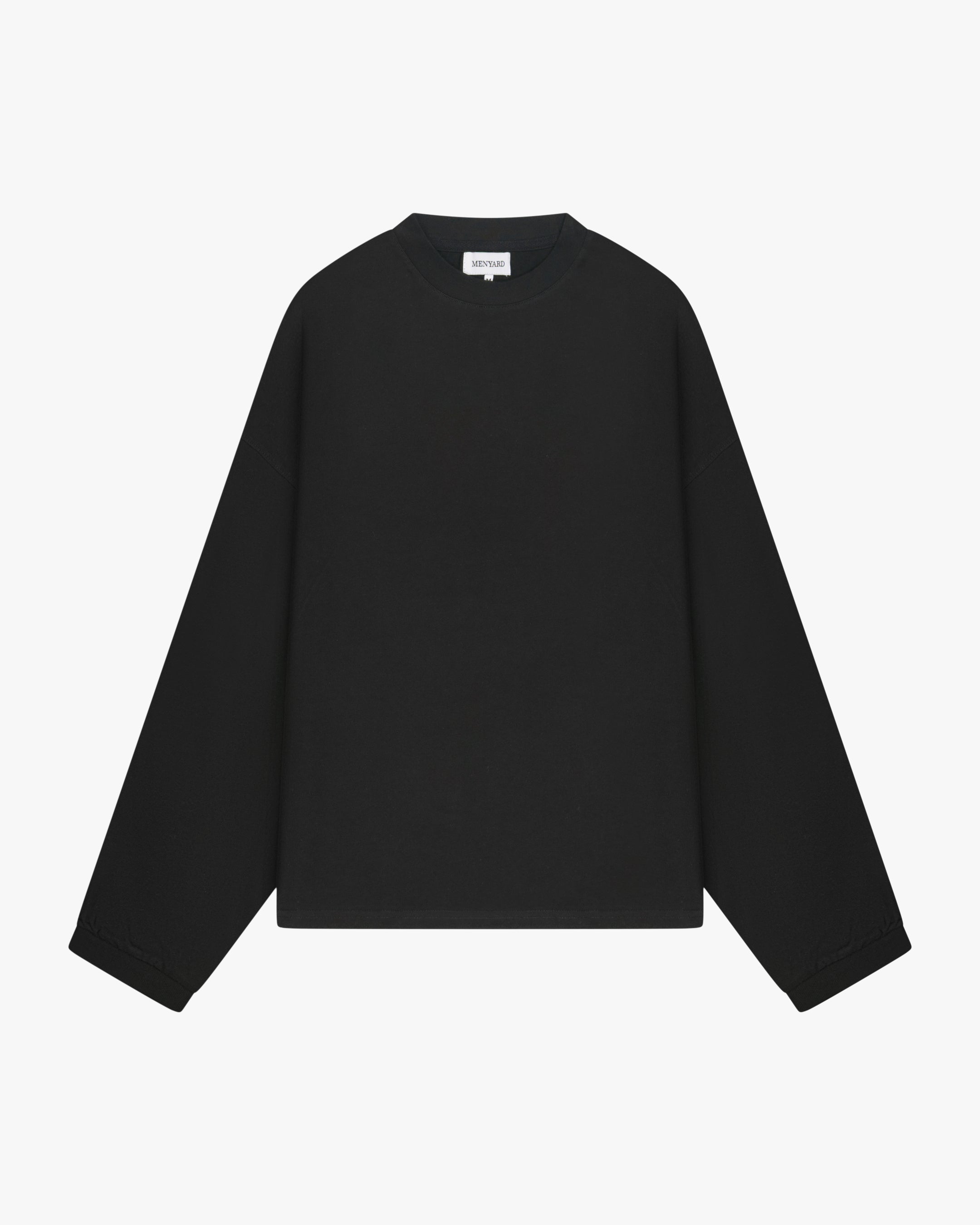 Oversized Blank Longsleeve | Black