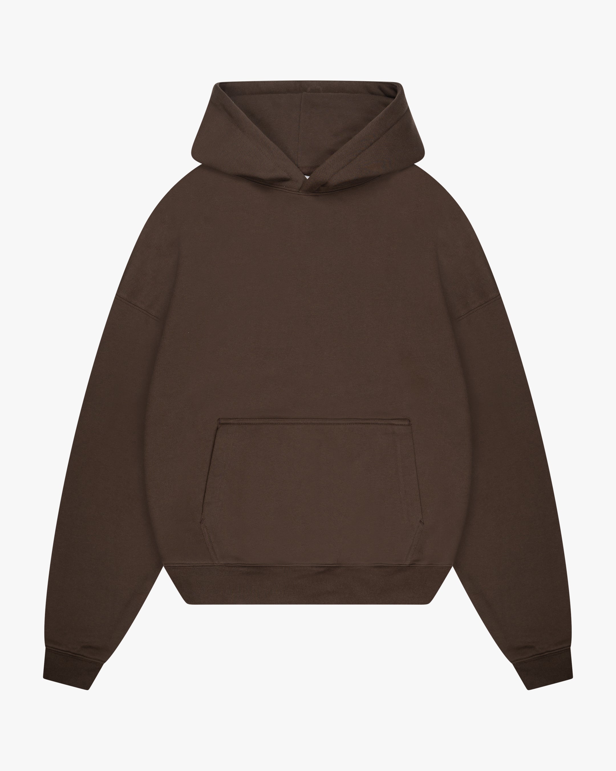 Oversized Blank Hoodie | Brown