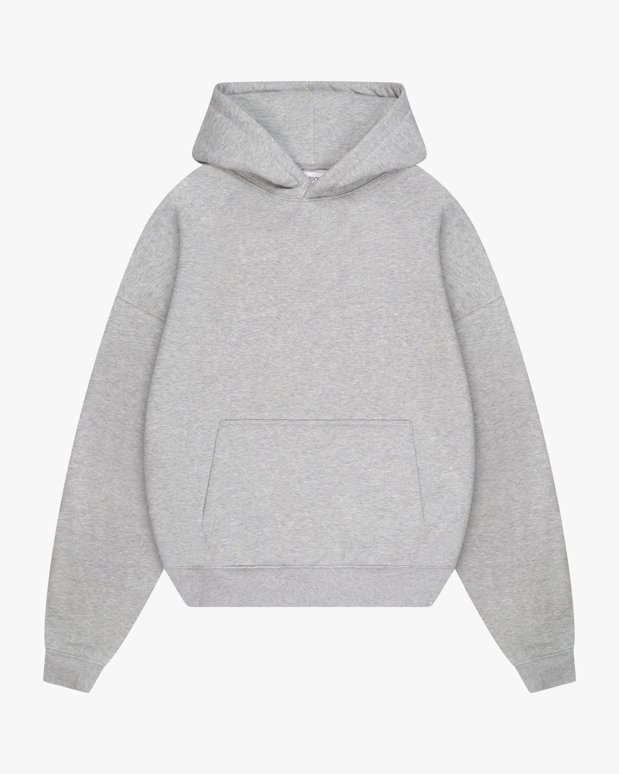 Oversized Blank Hoodie | Grey Melee