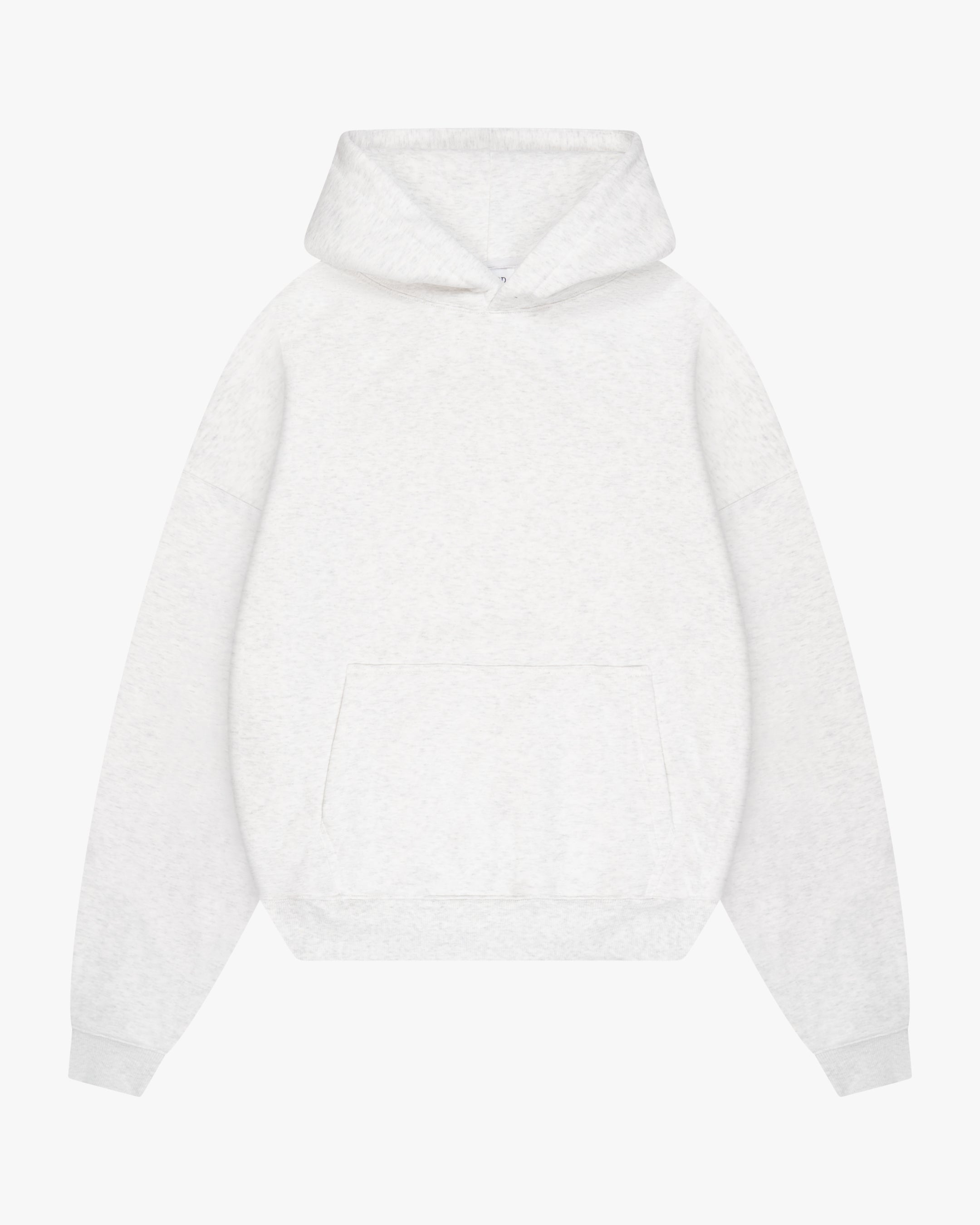 Oversized Blank Hoodie | Light Grey Melee