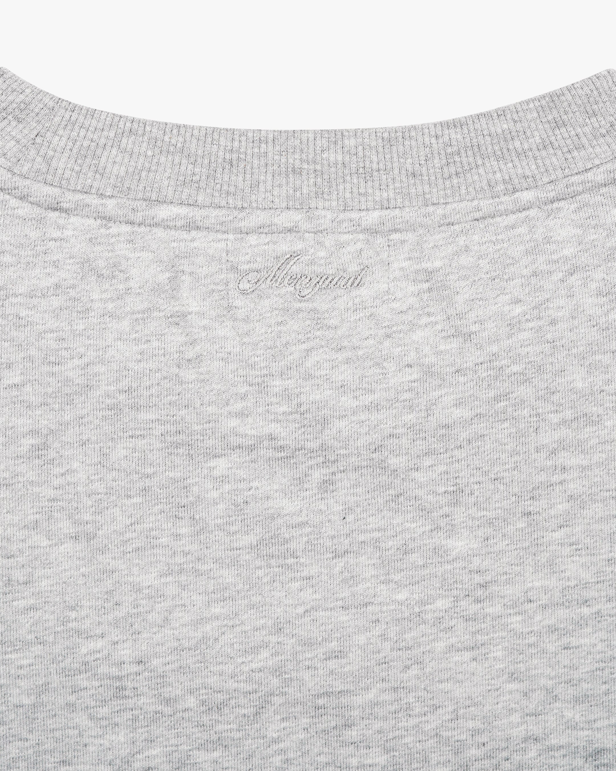 Oversized Blank Sweater | Grey Melee