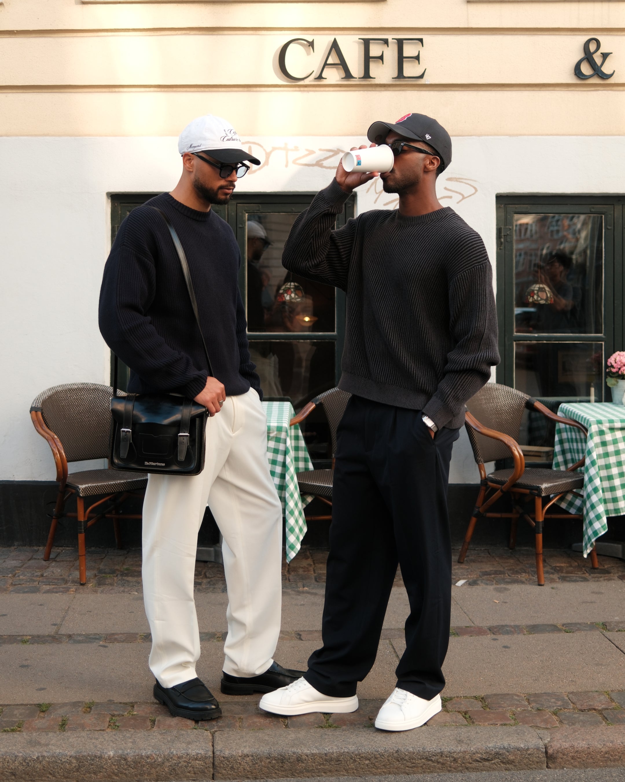 Emilian Oversized Cotton Boxy Sweater | Dark Grey