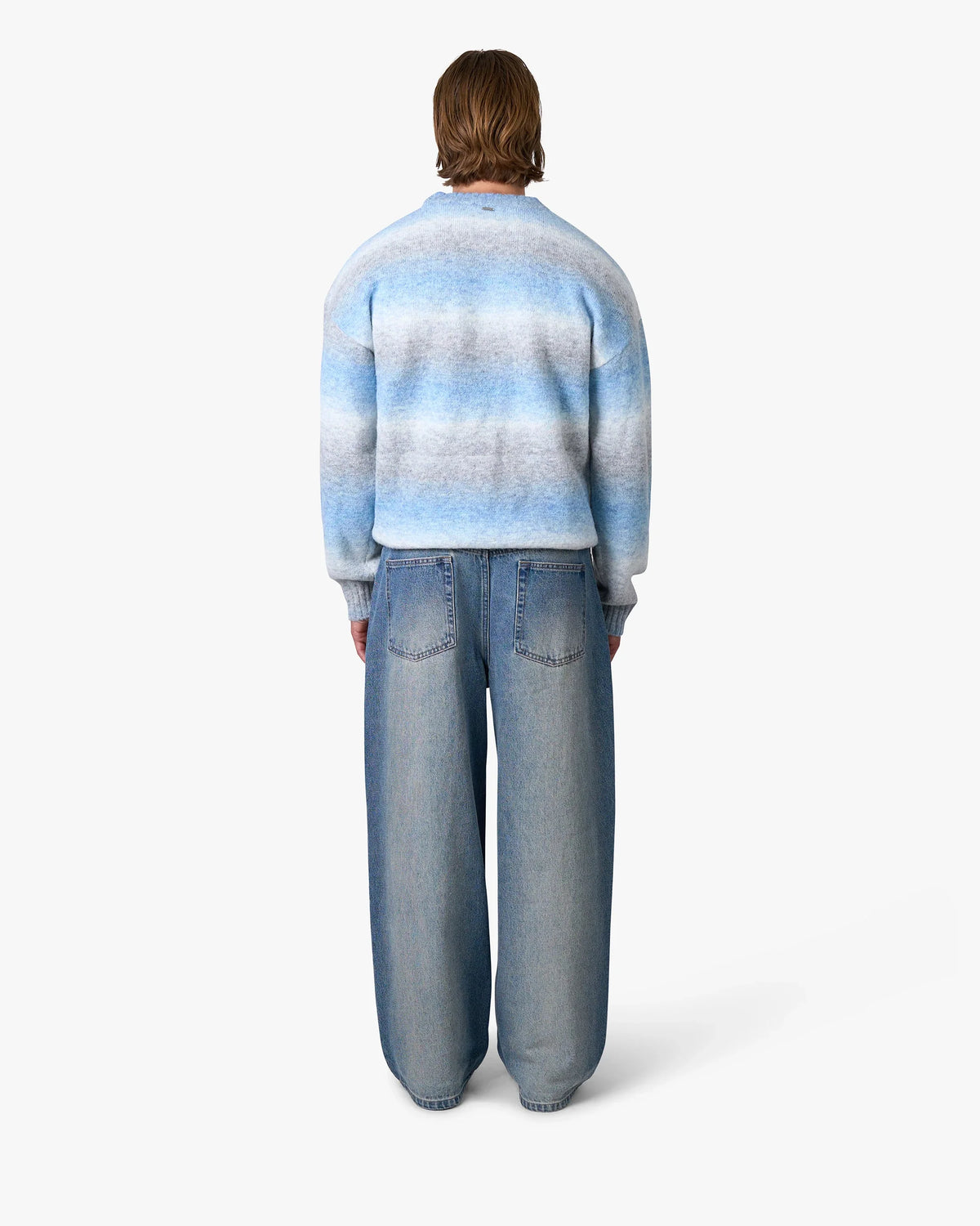 Aria Oversized Gradient Sweater | Blue