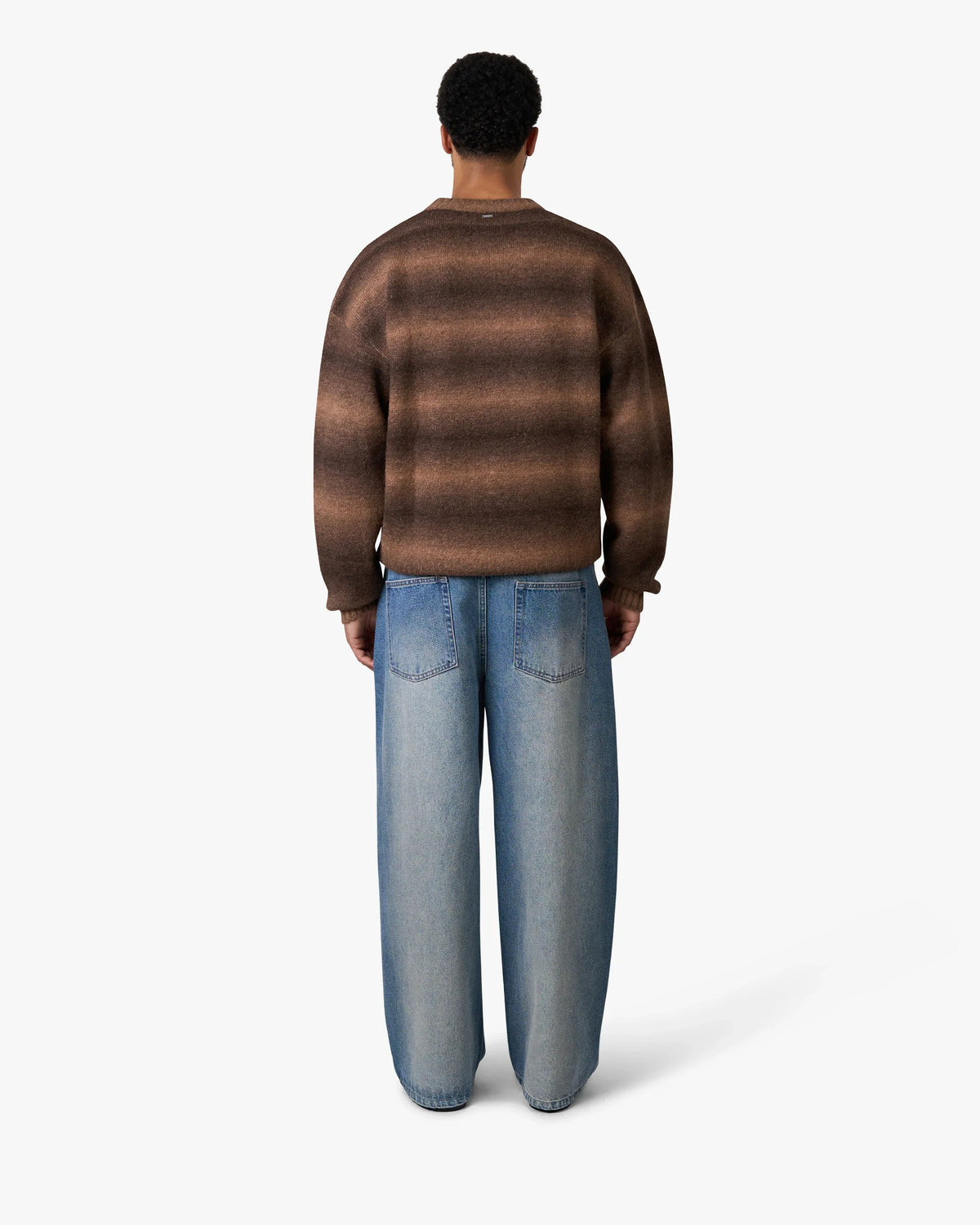 Aria Oversized Gradient Sweater | Brown