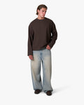 Blank Boxy Longsleeve | Brown