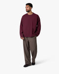 Blank Boxy Longsleeve | Burgundy
