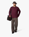 Blank Boxy Longsleeve | Burgundy