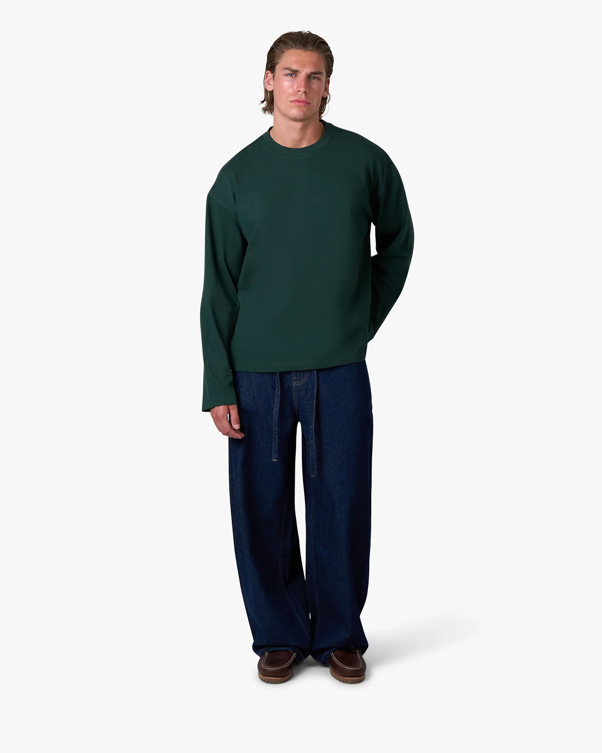 Blank Boxy Longsleeve | Green