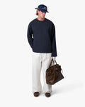 Blank Boxy Longsleeve | Navy