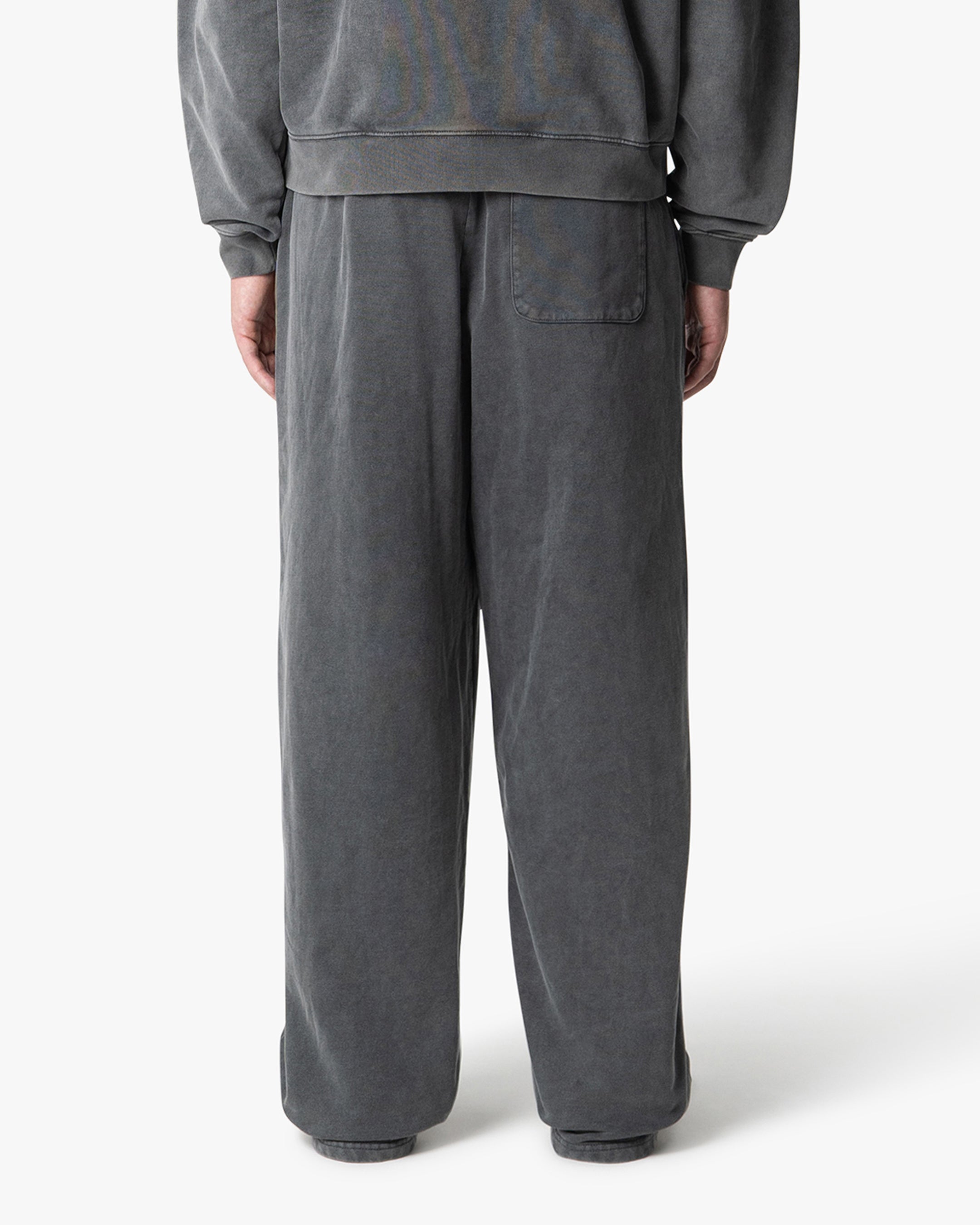 Acid Wash Oversized Pleated Sweatpants | Acid Grey