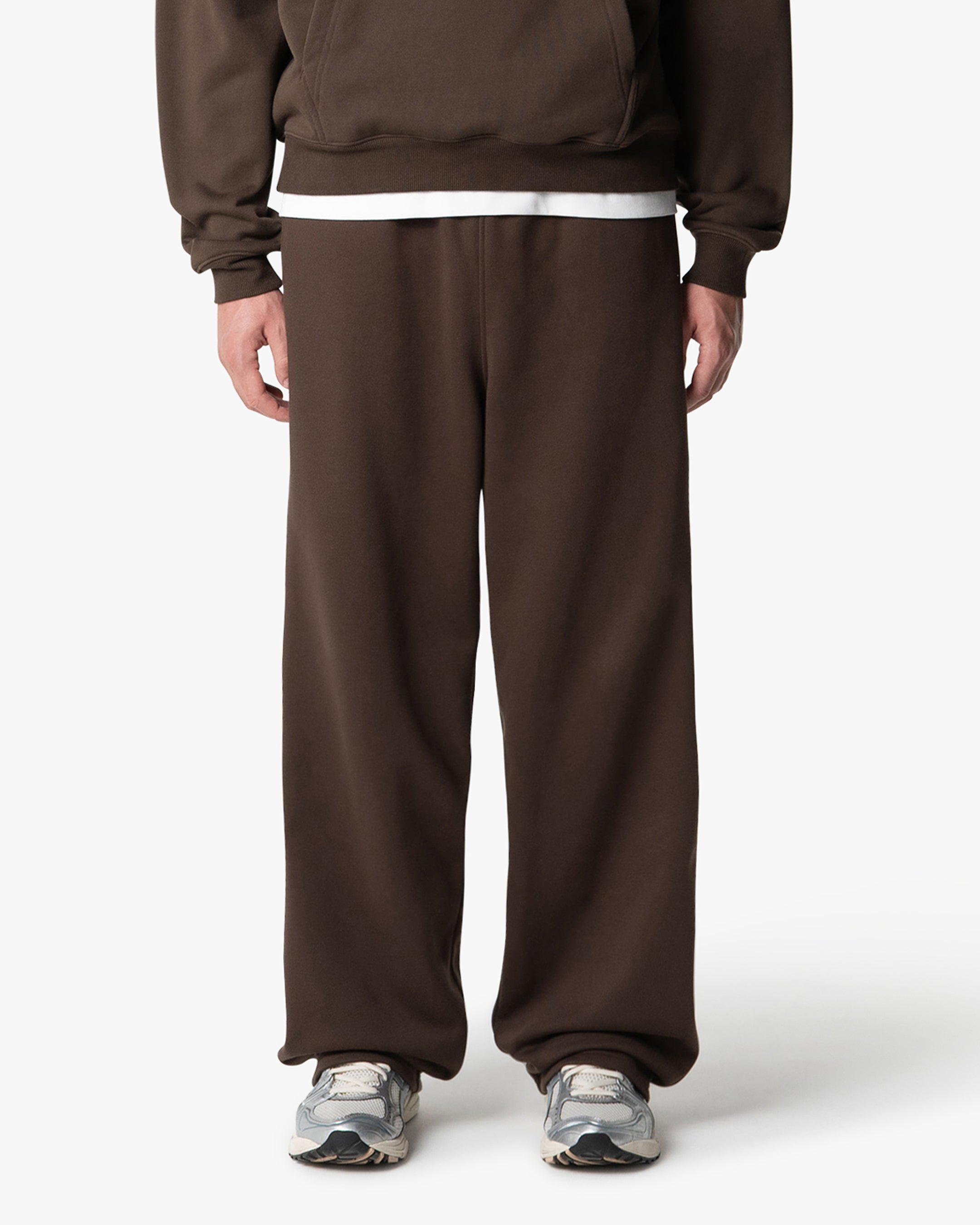 Oversized Blank Sweatpants | Brown