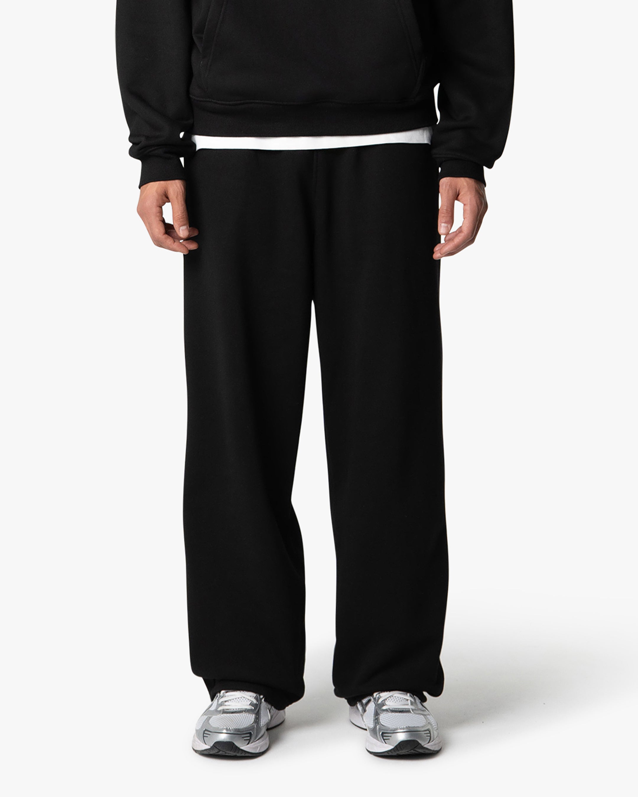 Oversized Blank Sweatpants | Black
