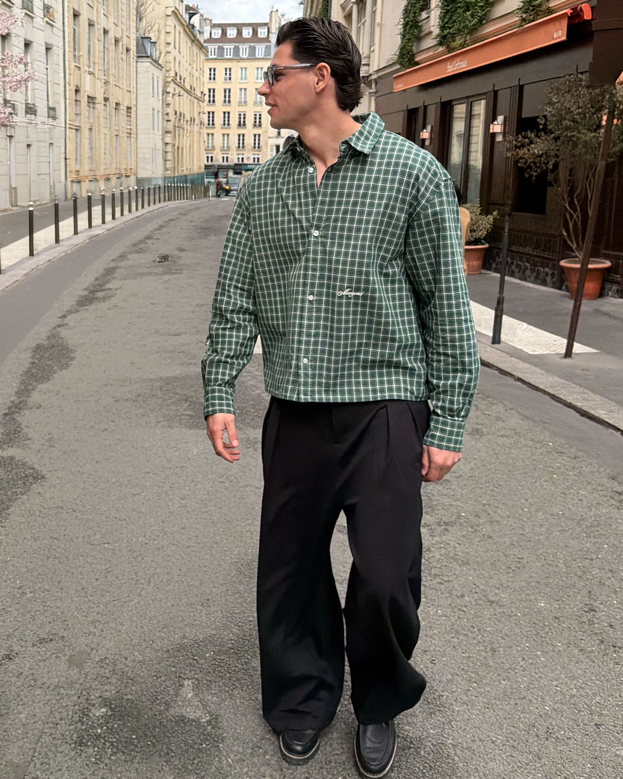 Cotignac Boxy Shirt | Dark Green