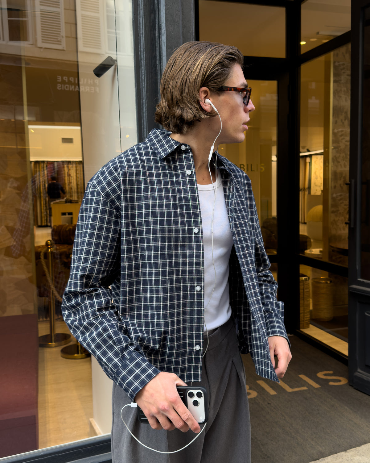 Cotignac Boxy Shirt | Blue