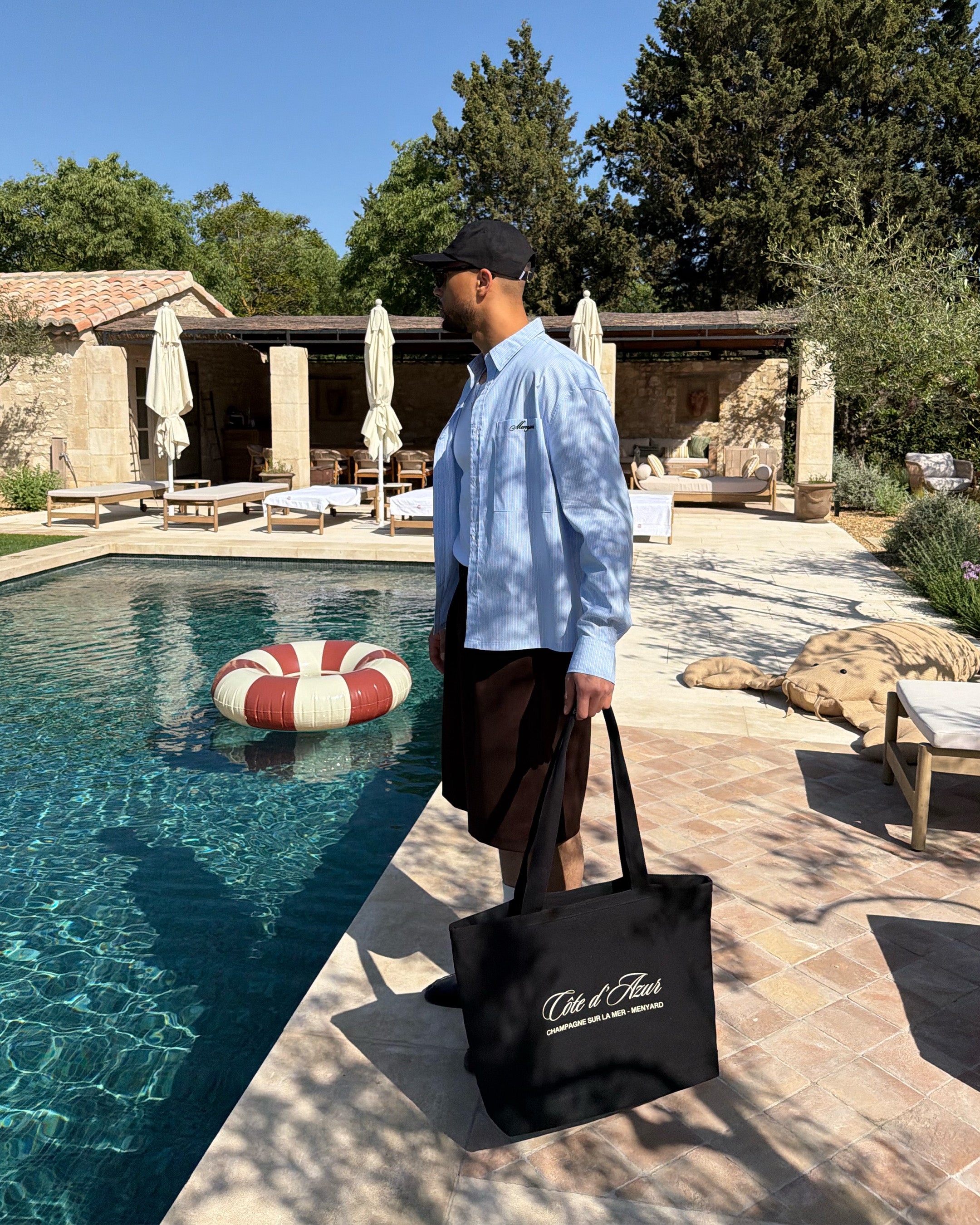 Côte d'Azur Totebag | Black