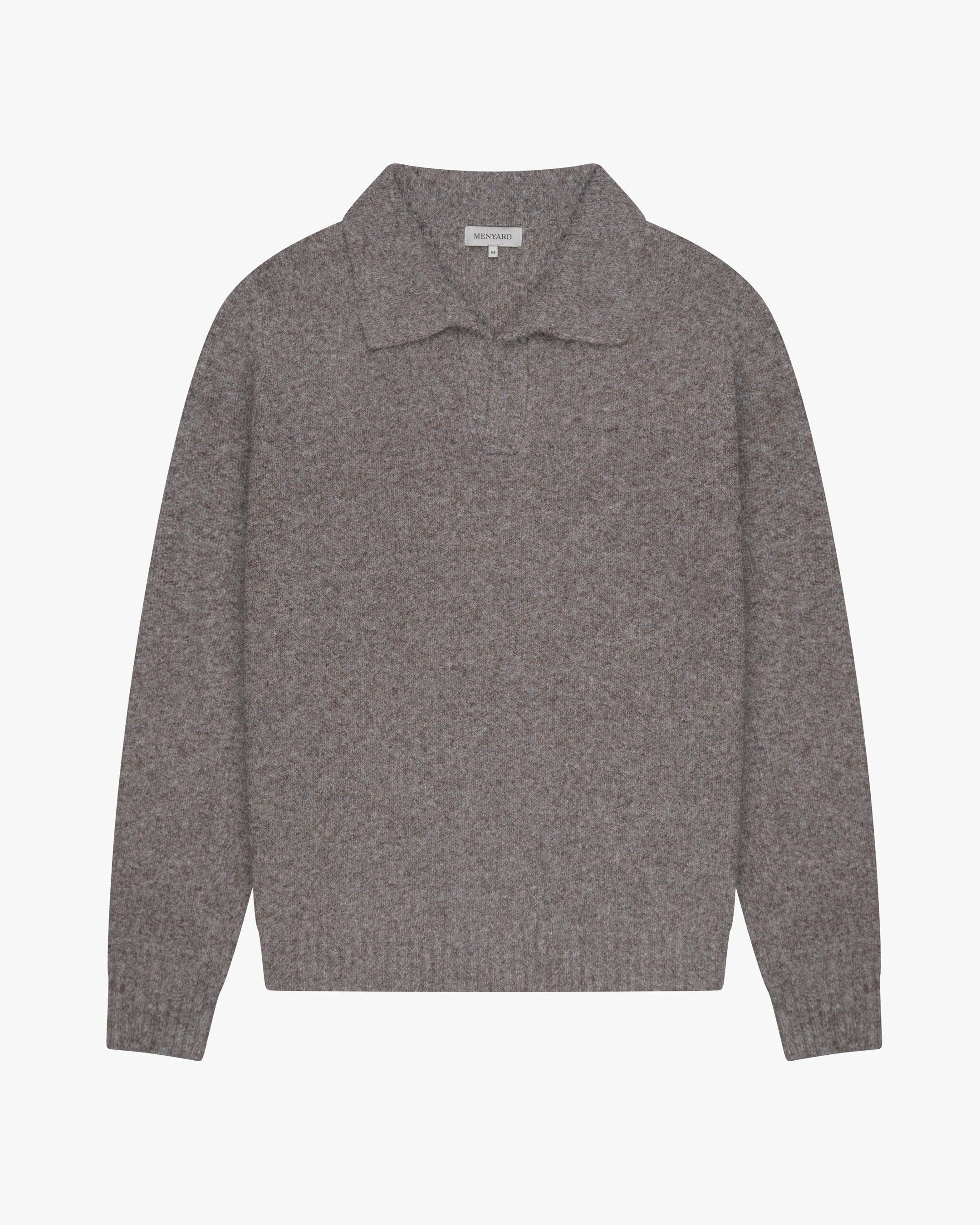 Regatta Regular Brushed Polo Sweater | Brown Melee