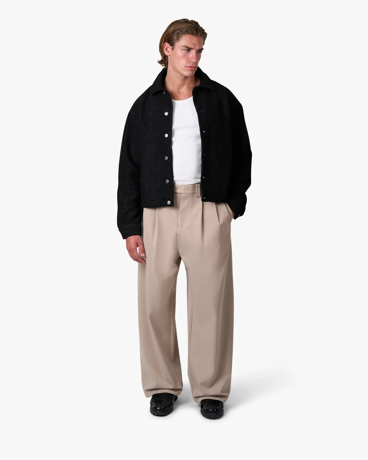 Harlem Boucle Jacket | Black