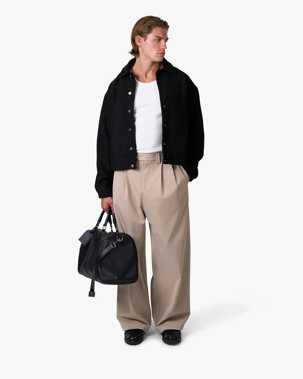 Harlem Boucle Jacket | Black
