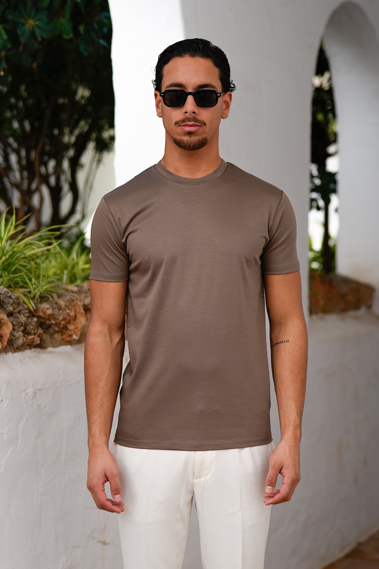 Maritime T-shirt | Taupe