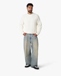 Naval Knitted Cotton Sweater | Ecru