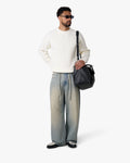Naval Knitted Cotton Sweater | Ecru